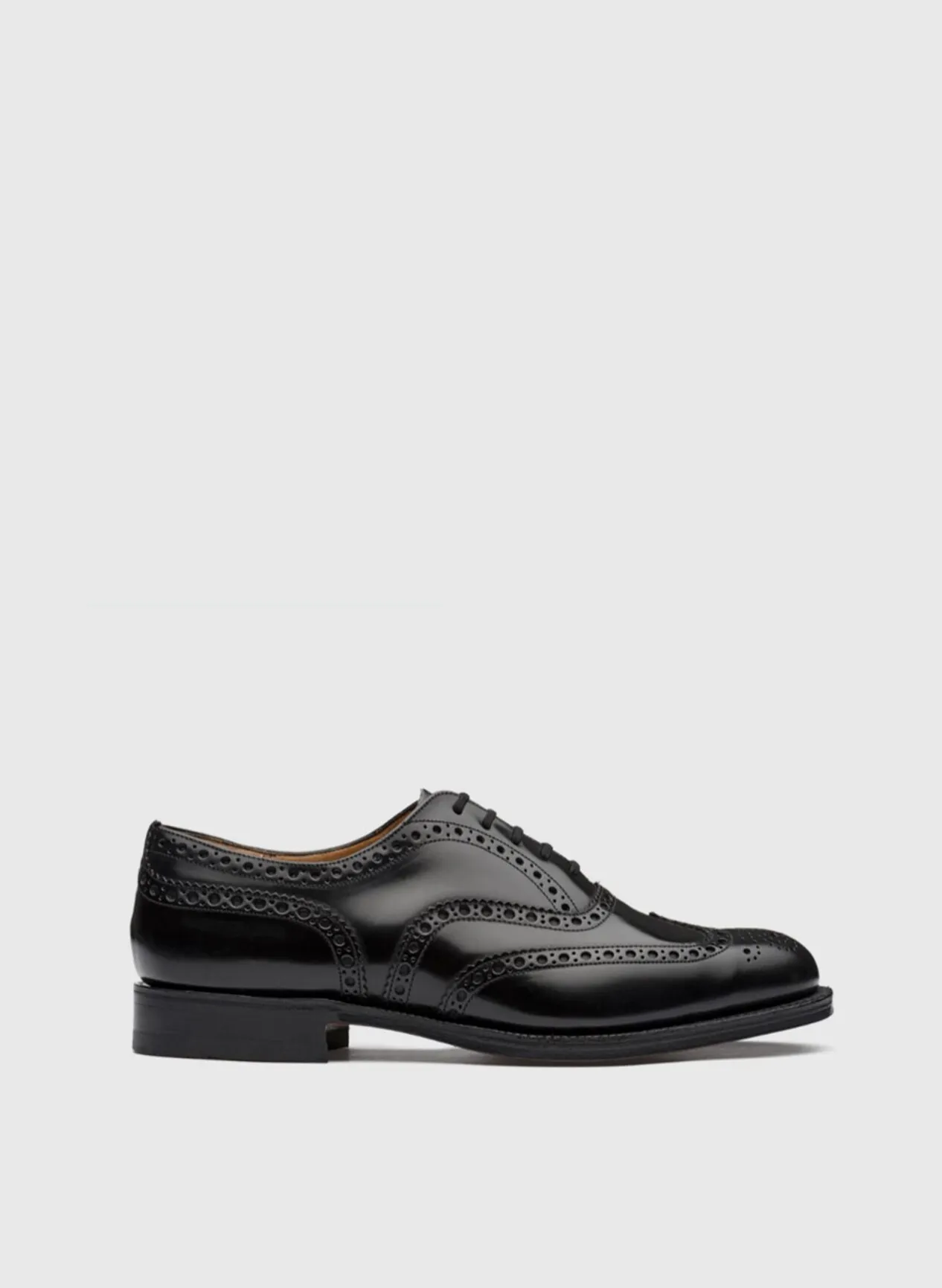     -CHURCH'S    -SCARPA OXFORD BROGUE IN PELLE DI VITELLO SPAZZOLATO-