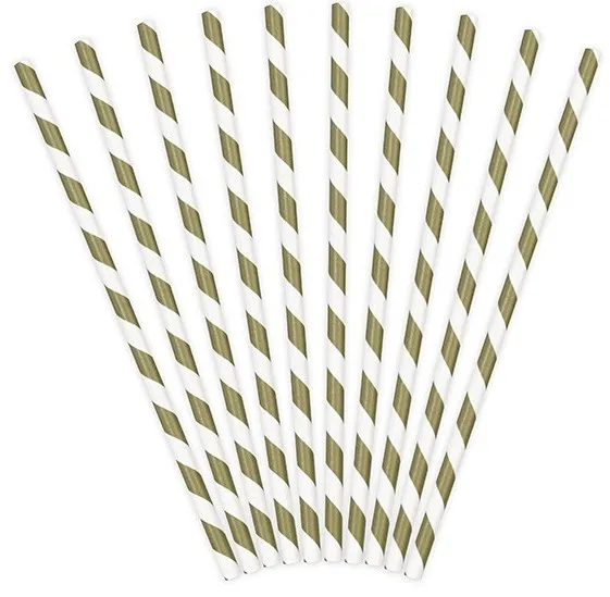 10 cannucce oro-bianco 19,5 cm