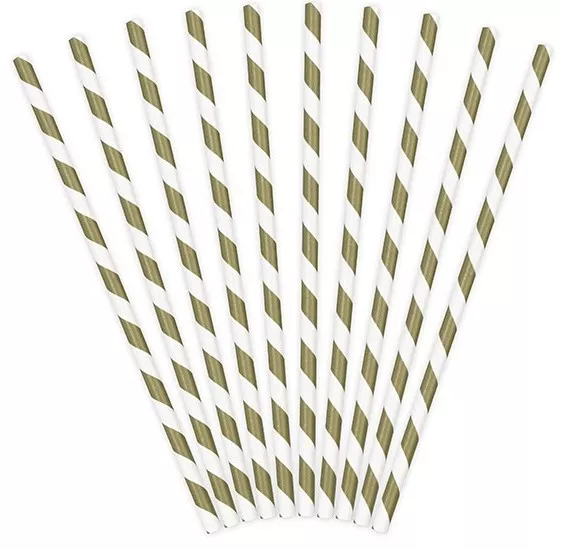 10 cannucce oro-bianco 19,5 cm