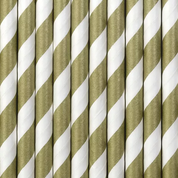 10 cannucce oro-bianco 19,5 cm