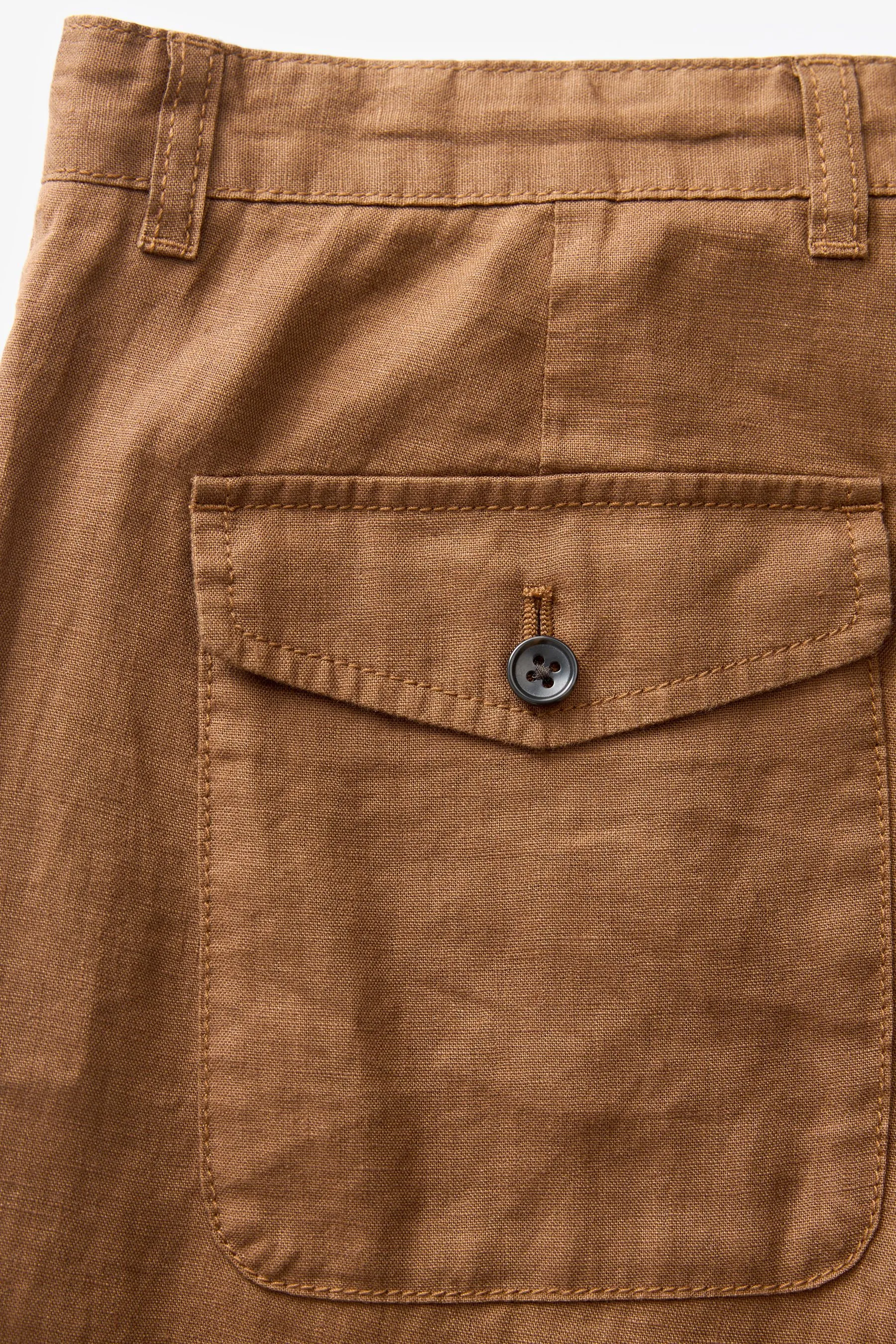 100% Linen Drawstring Trousers    