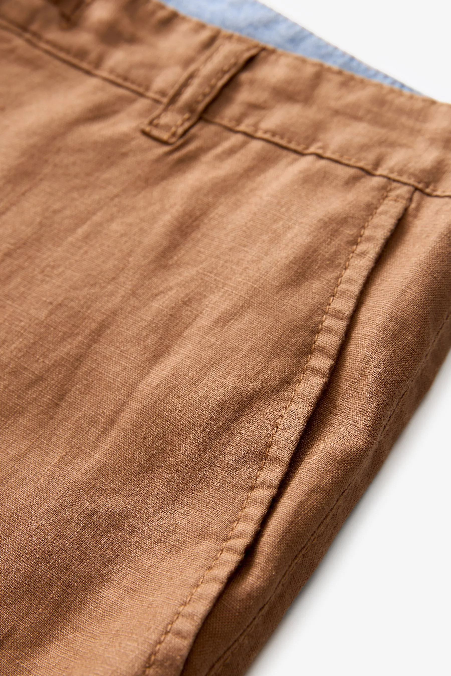 100% Linen Drawstring Trousers    