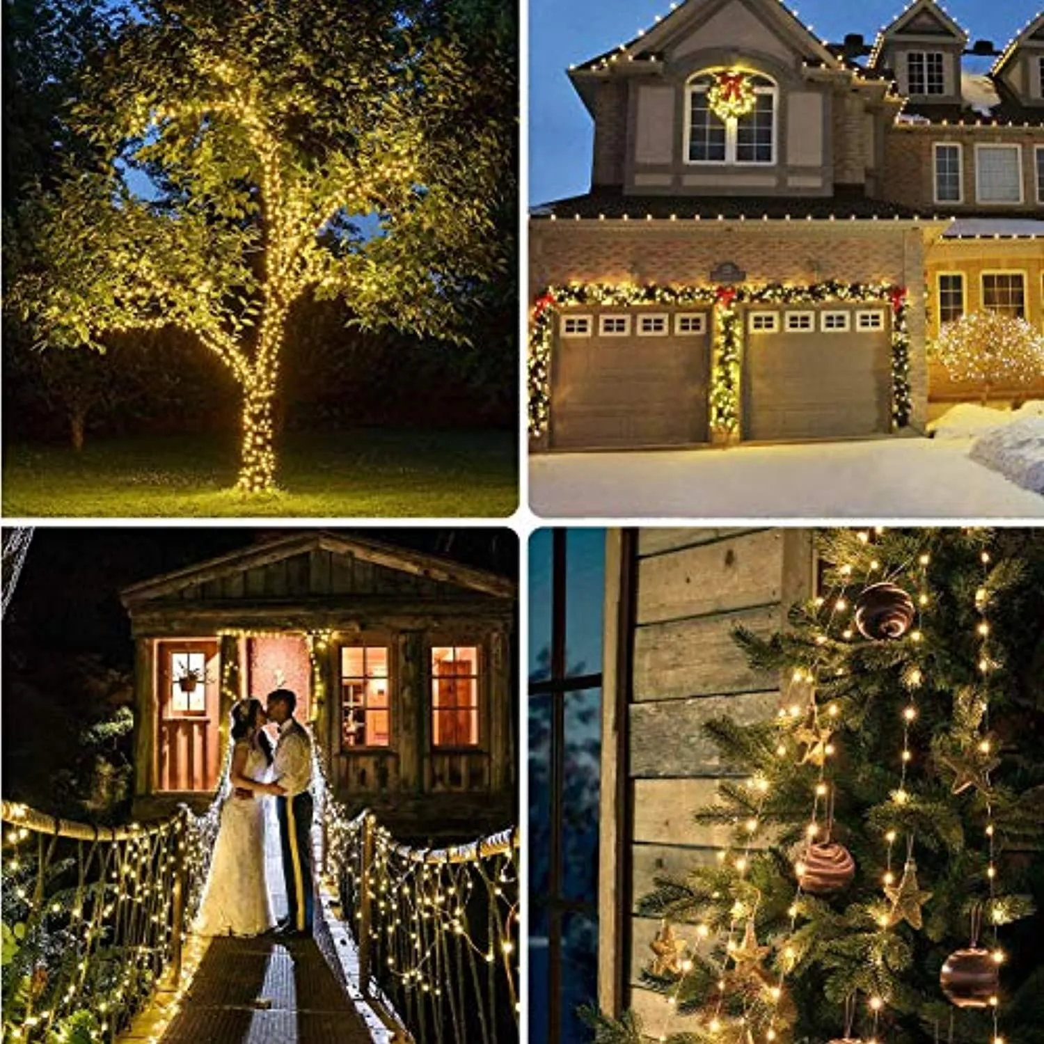 [2 Pacchi] Luci Solari Esterno, Litogo 14m 120 LED Catena Luminosa Esterno Filo Luci Led 8 modalità Lucine da Esterno Decorative