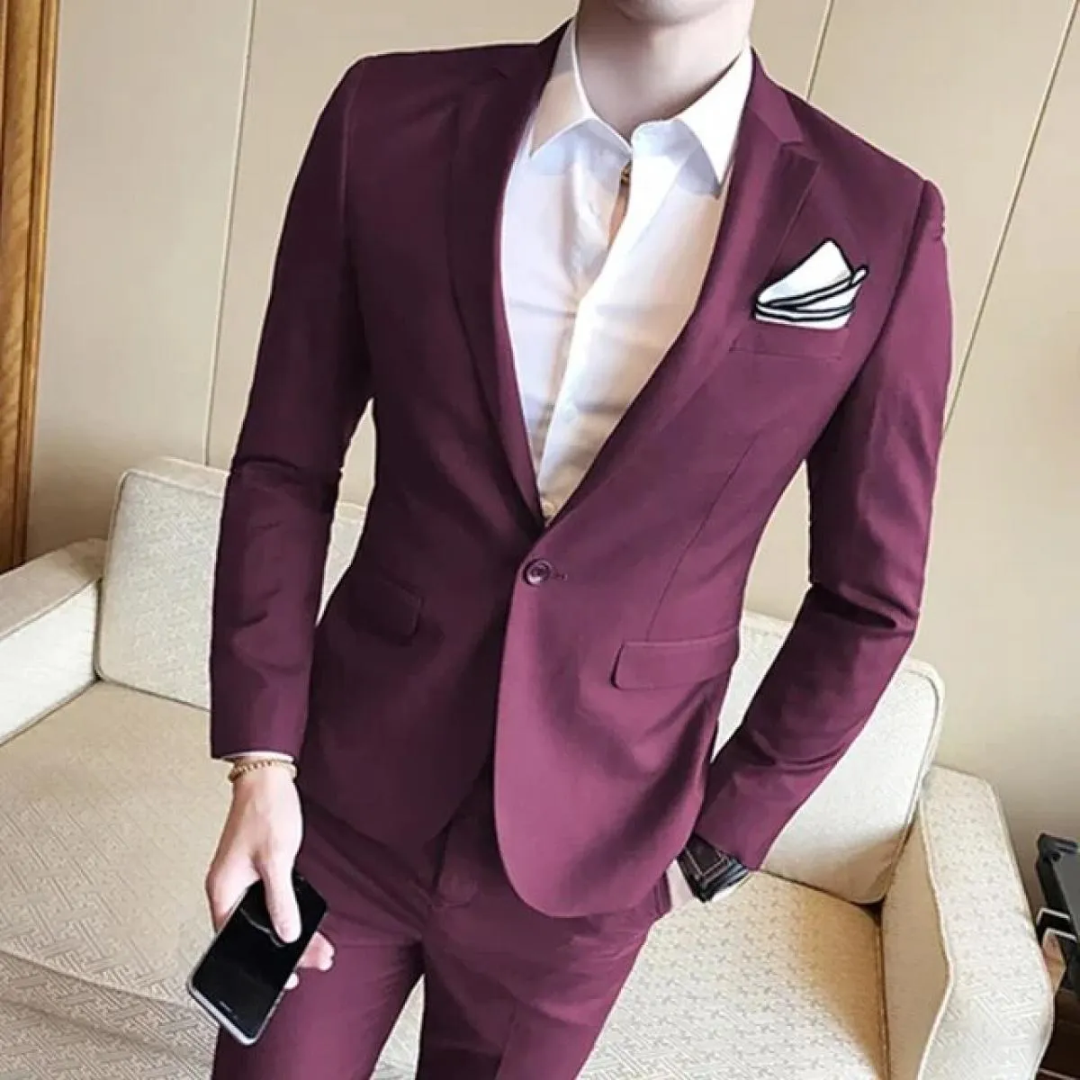 2023 nuovi uomini d'affari casual blazer 3 pezzi abiti set cappotto gilet pantaloni / banchetto di nozze lavoro giacca giacca pa