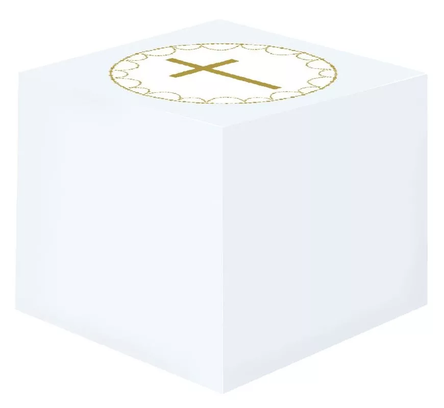 8 scatole regalo blu festive 6,35 cm