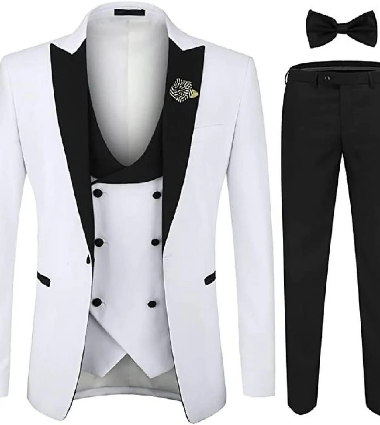 Abiti da uomo verdi 3 pezzi Risvolto con visiera nero Set da sposa per sposo personalizzato Giacca formale da lavoro Gilet Panta