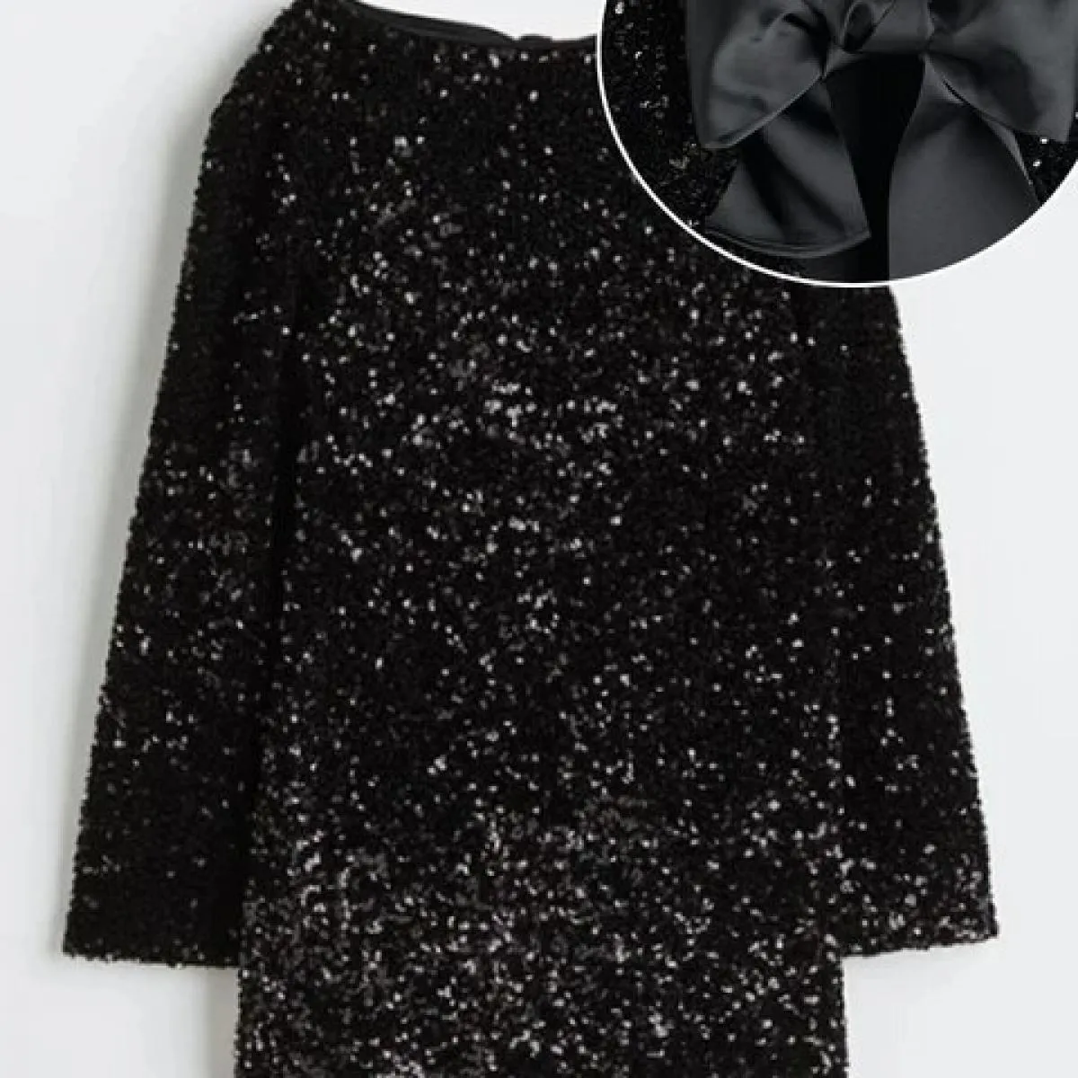Abito corto con paillettes rosso moda rosa per le donne Abiti da festa di Natale di Capodanno Donna elegante chic a maniche lung