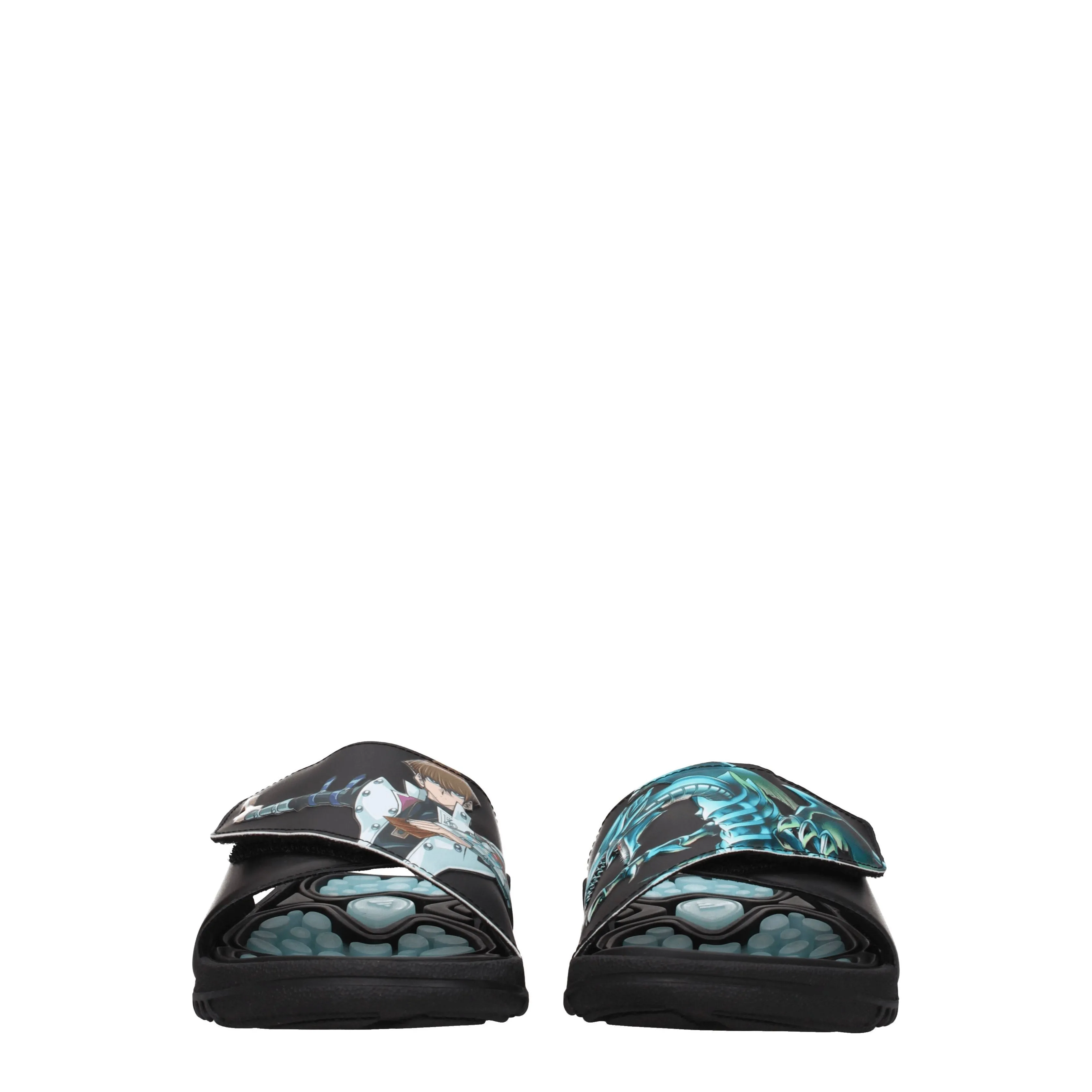 Adidas Ciabatte e Zoccoli Yugioh Uomo Gomma Nero/Celeste