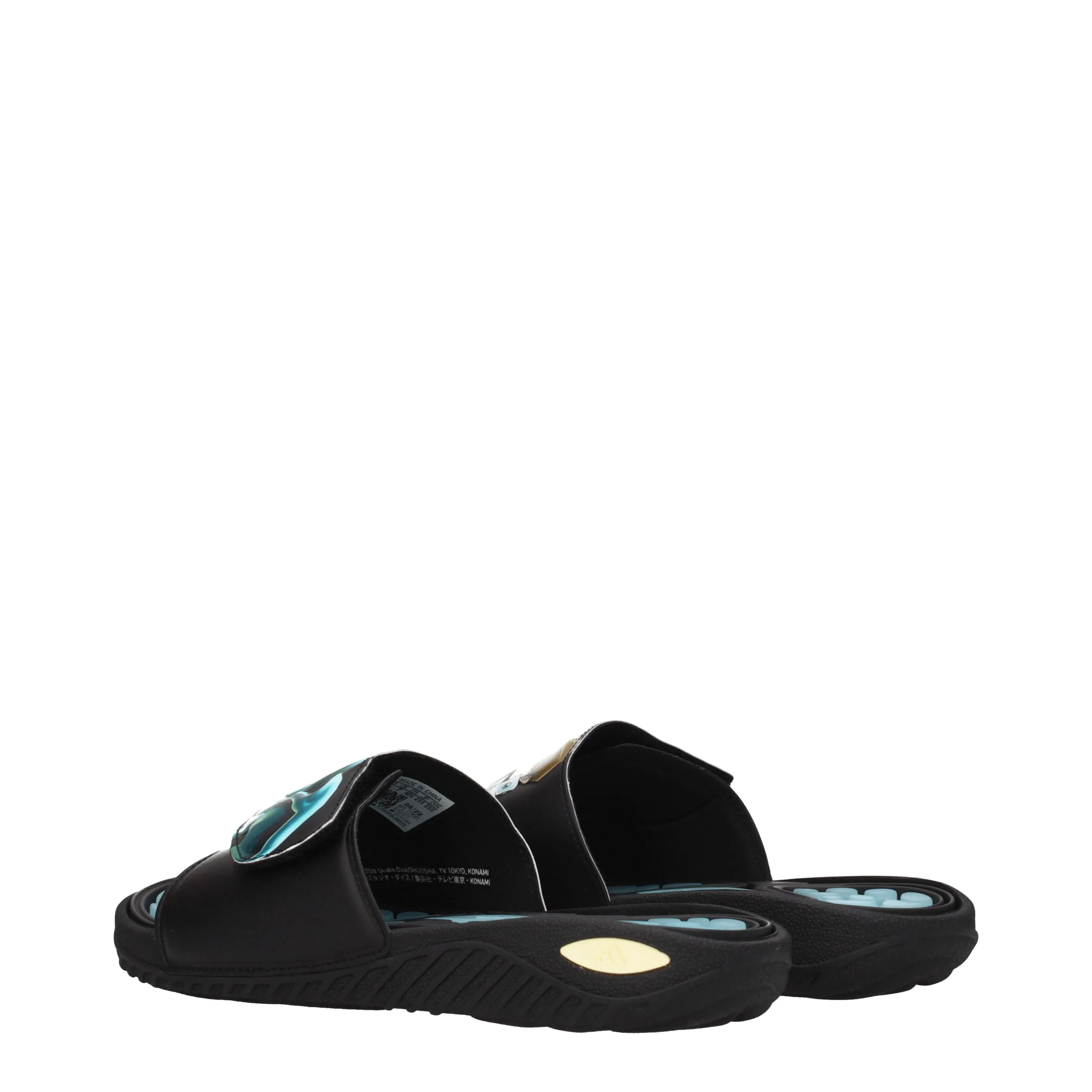 Adidas Ciabatte e Zoccoli Yugioh Uomo Gomma Nero/Celeste