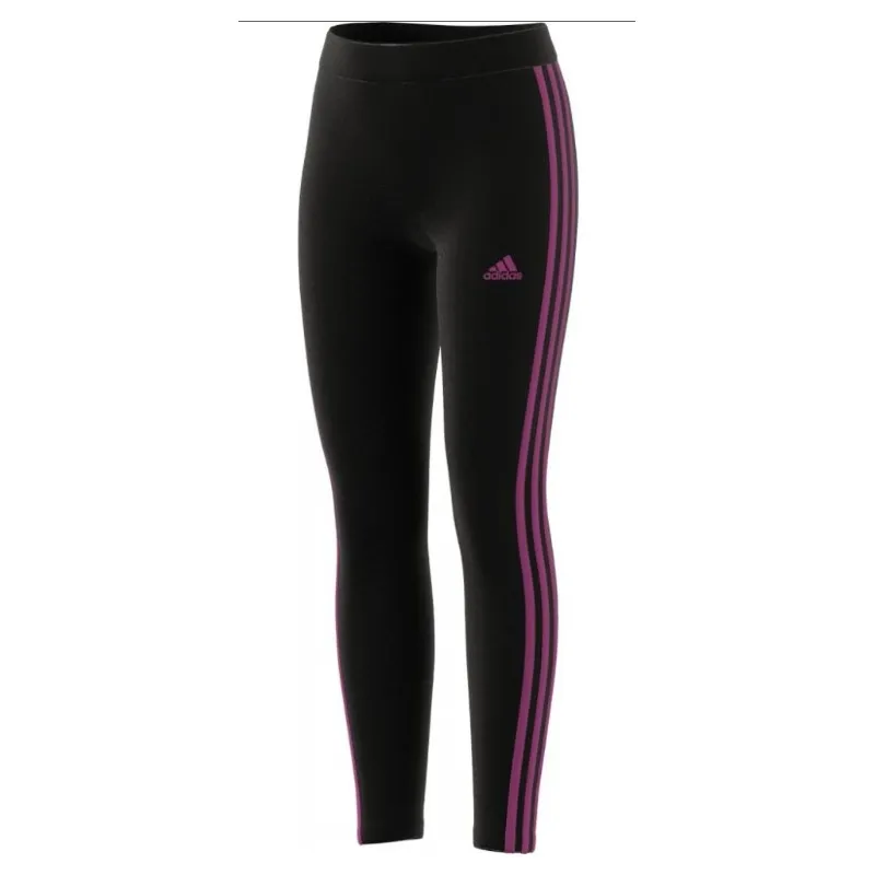 Adidas Junior G 3S Tig Blk/Selufu Leggings Neri 3S Fuxia Junior Bimba