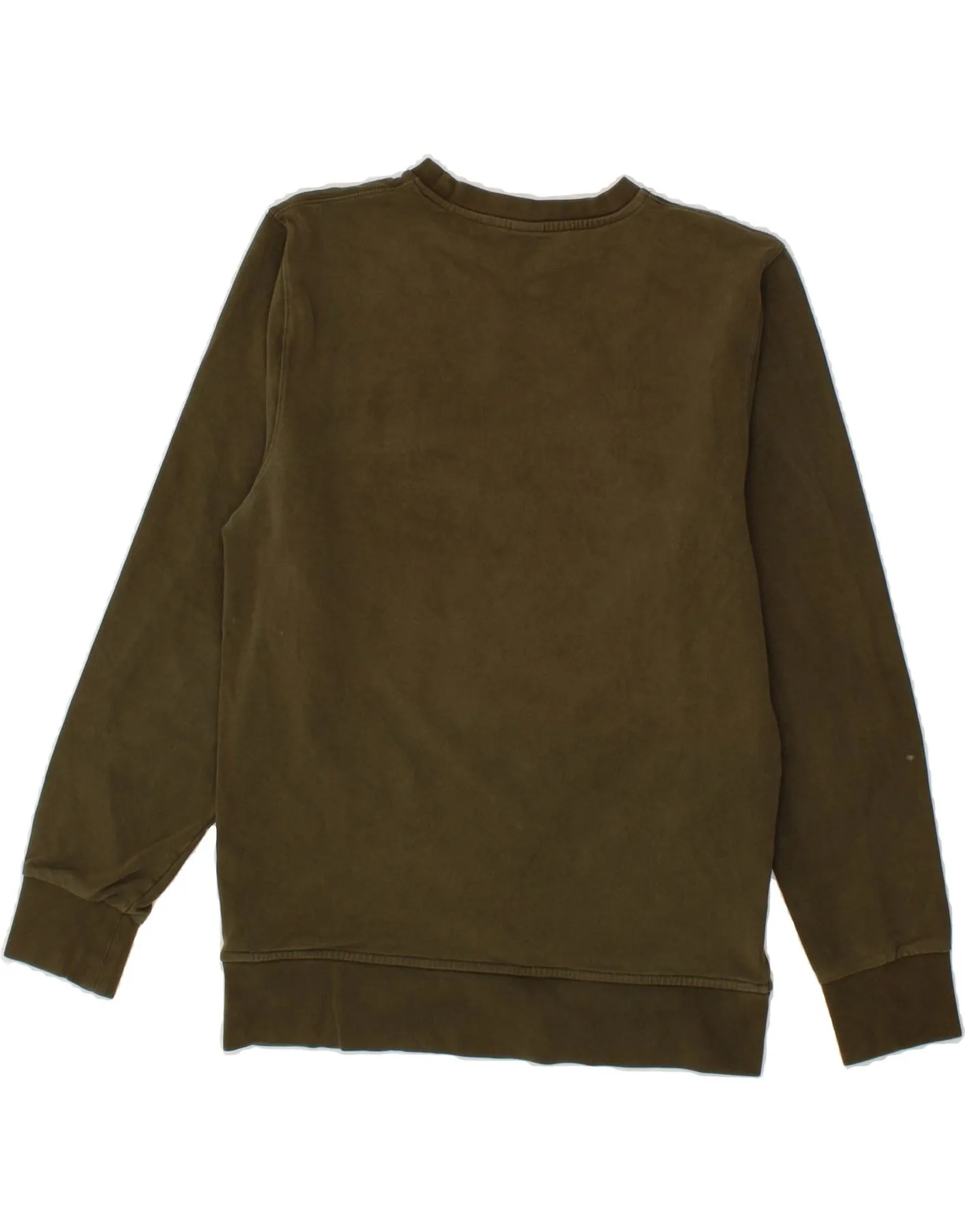 AERONAUTICA MILITARE Mens Graphic Sweatshirt Jumper Medium Khaki Cotton