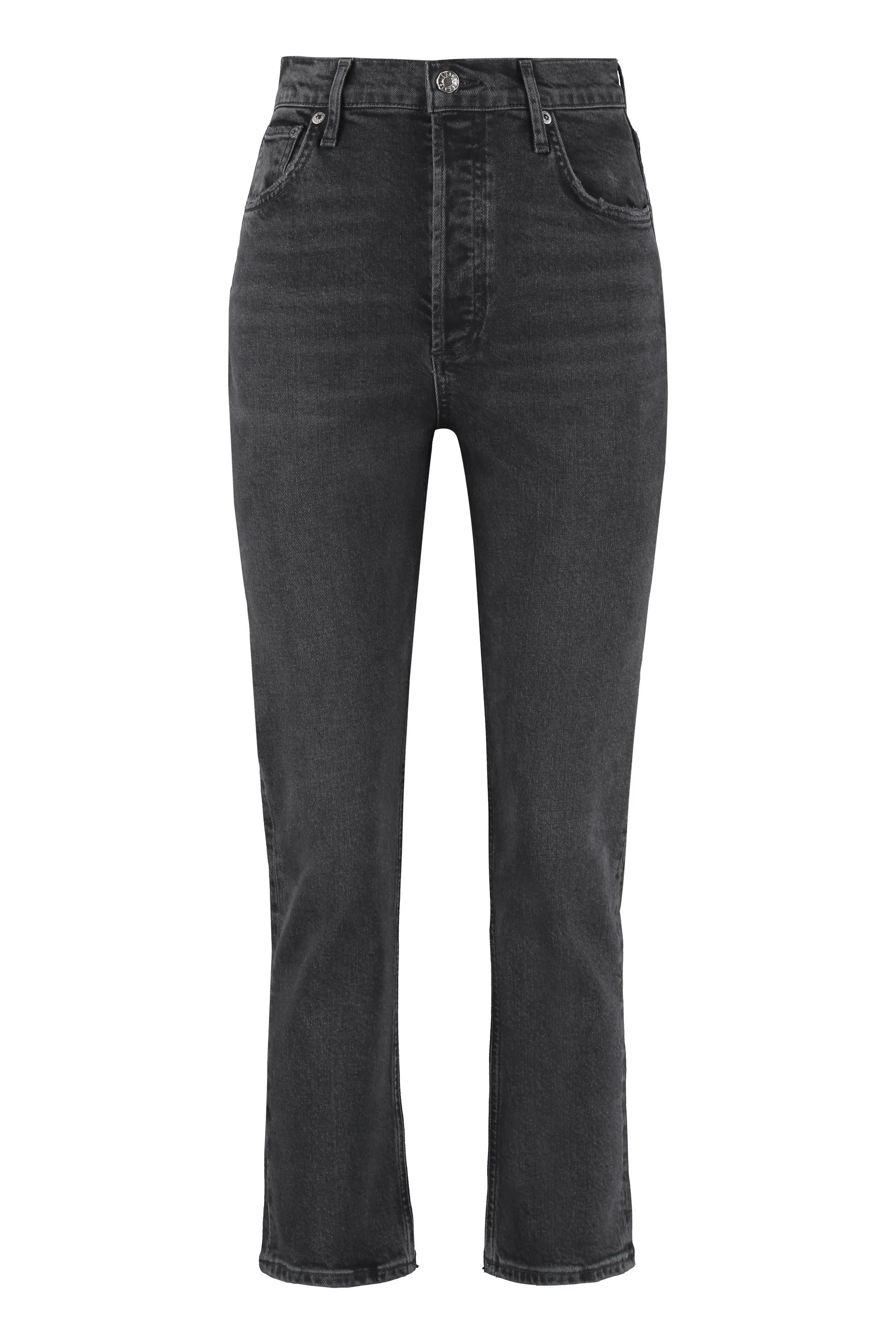 AGOLDE Jeans straight leg a vita alta Riley
