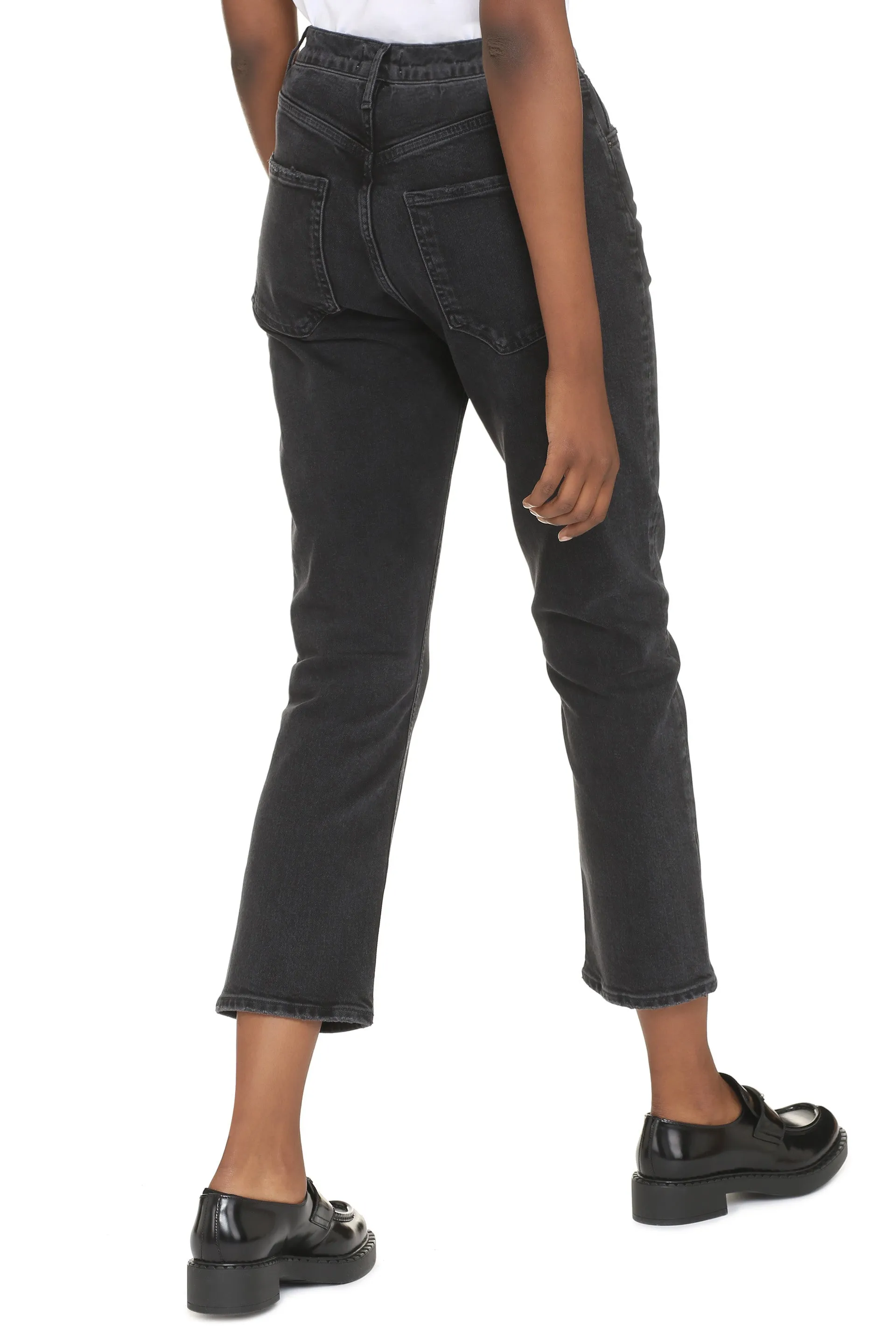 AGOLDE Jeans straight leg a vita alta Riley