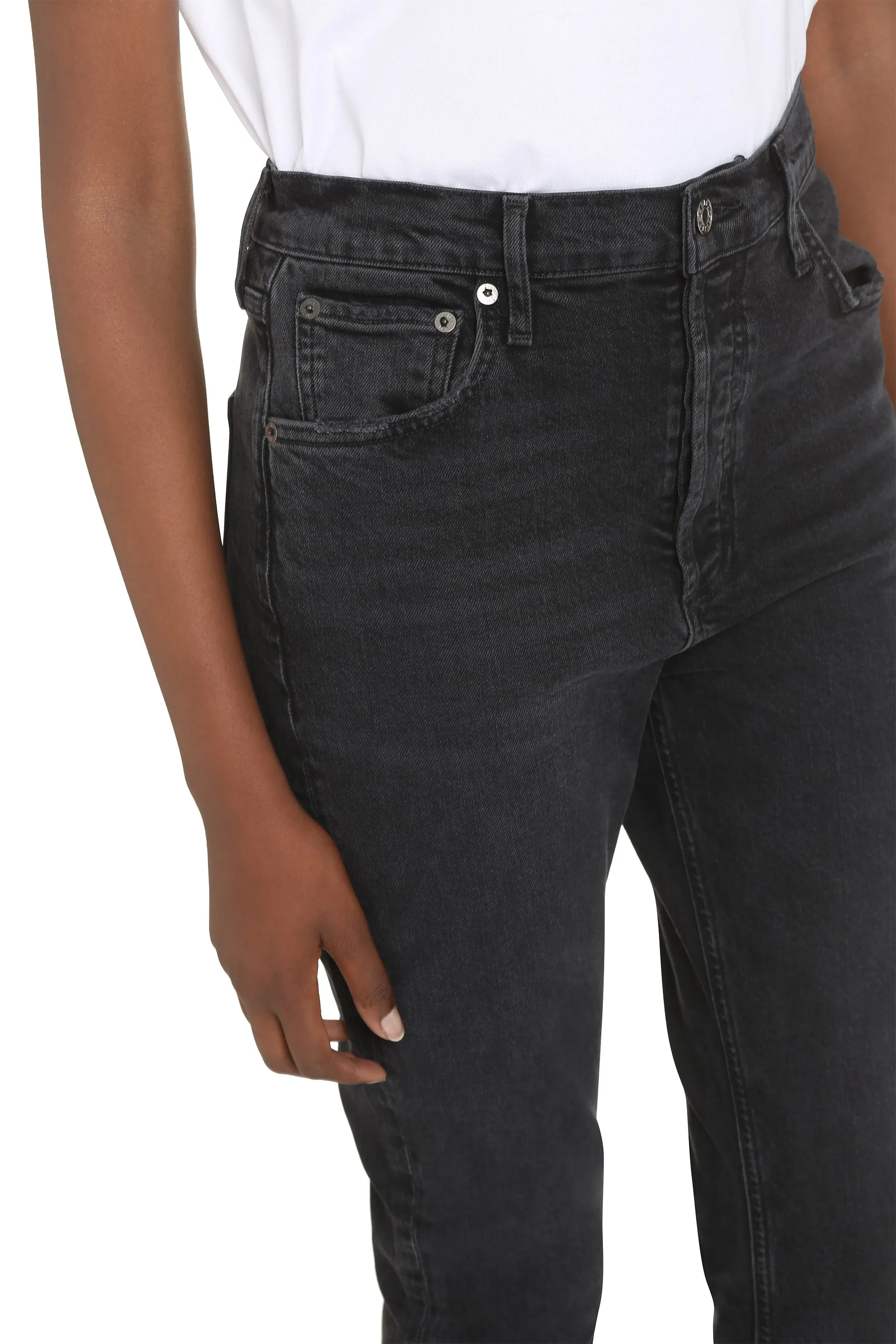 AGOLDE Jeans straight leg a vita alta Riley