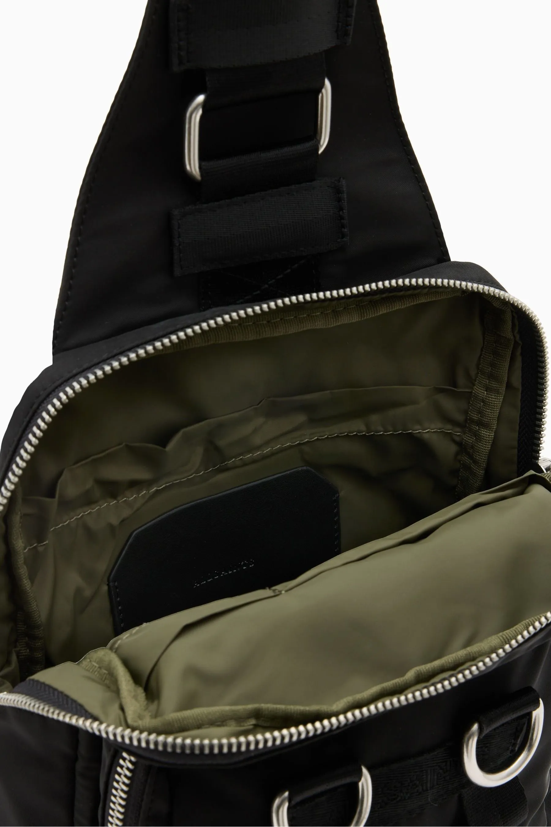 AllSaints - Borsa con cinturino in pizzo steppa