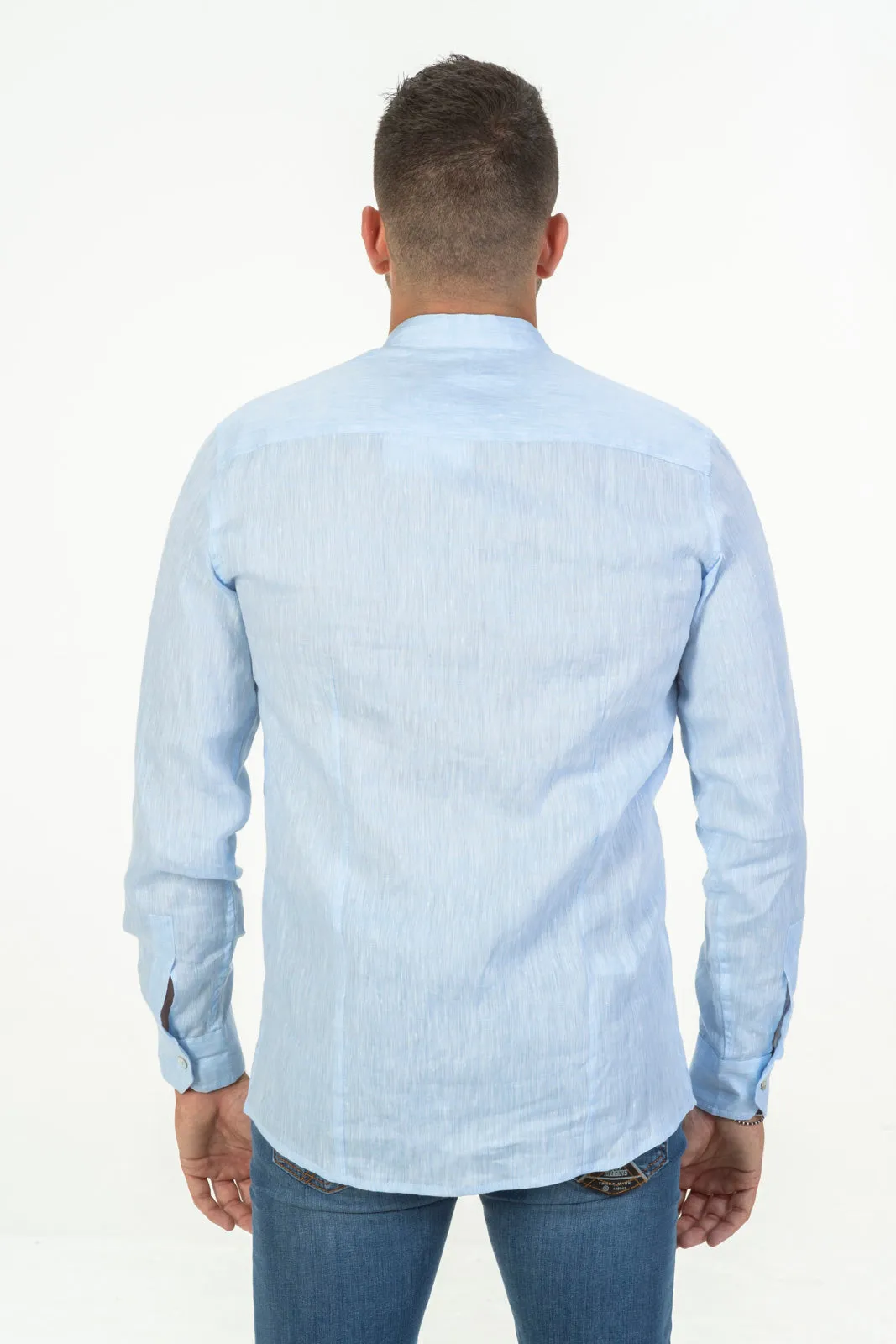  Amalfi Coast Camicia lino coreana elia amalfi coast cielo made in italy  