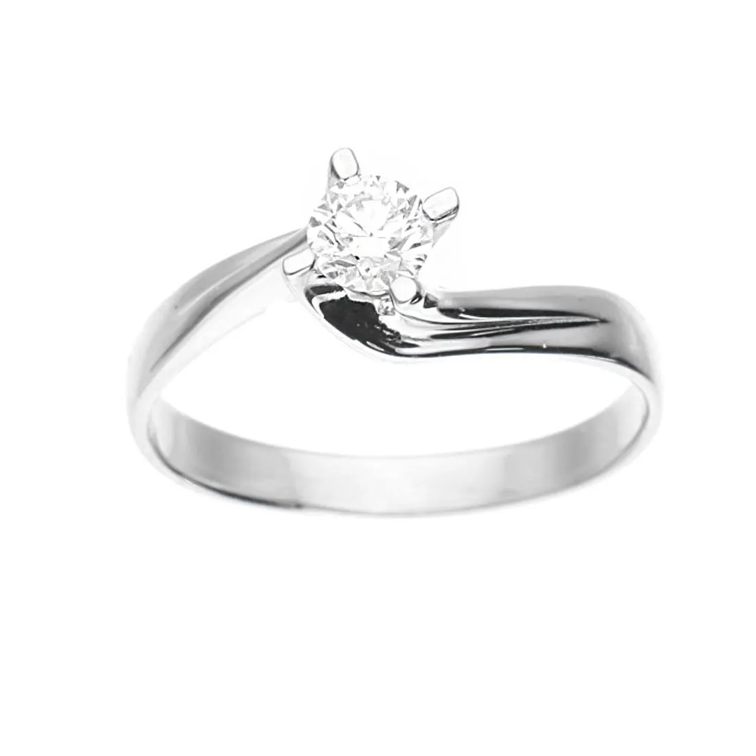Anello Oro&Co in oro bianco con diamanti ct 0,30