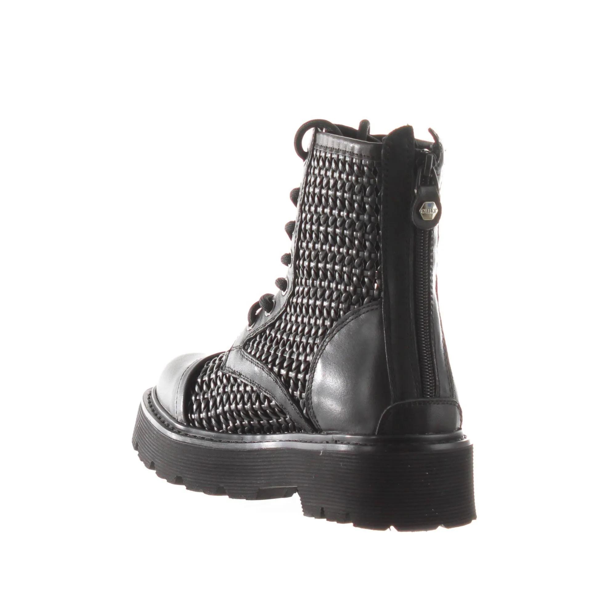 Anfibio slash 4218 in pelle intrecciata