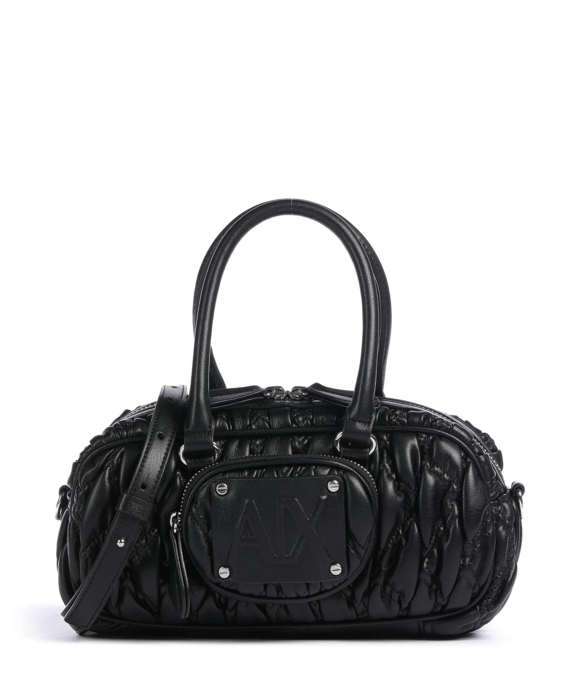  Armani Exchange Grace Borsa a tracolla pelle sintetica nero  
