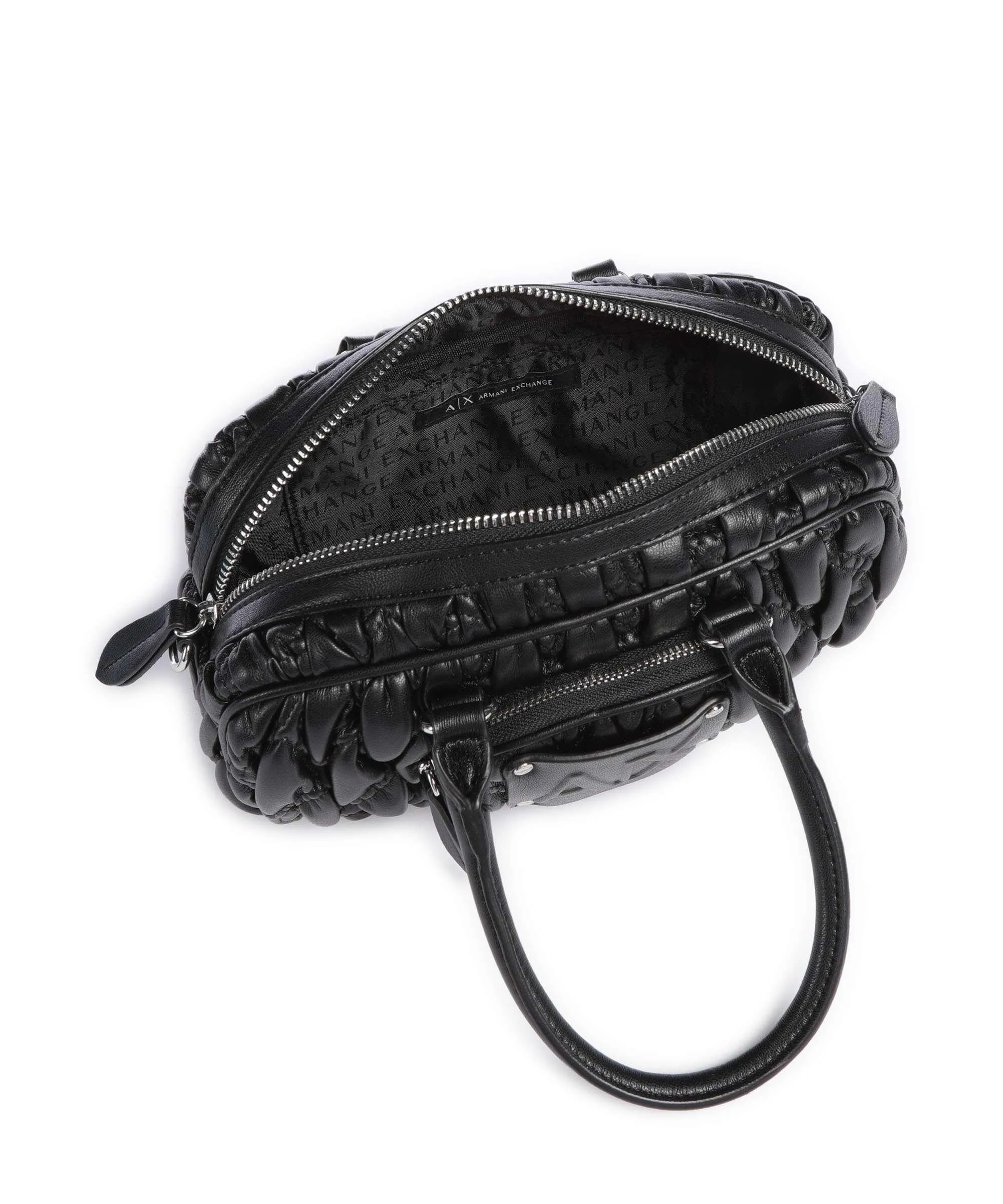  Armani Exchange Grace Borsa a tracolla pelle sintetica nero  