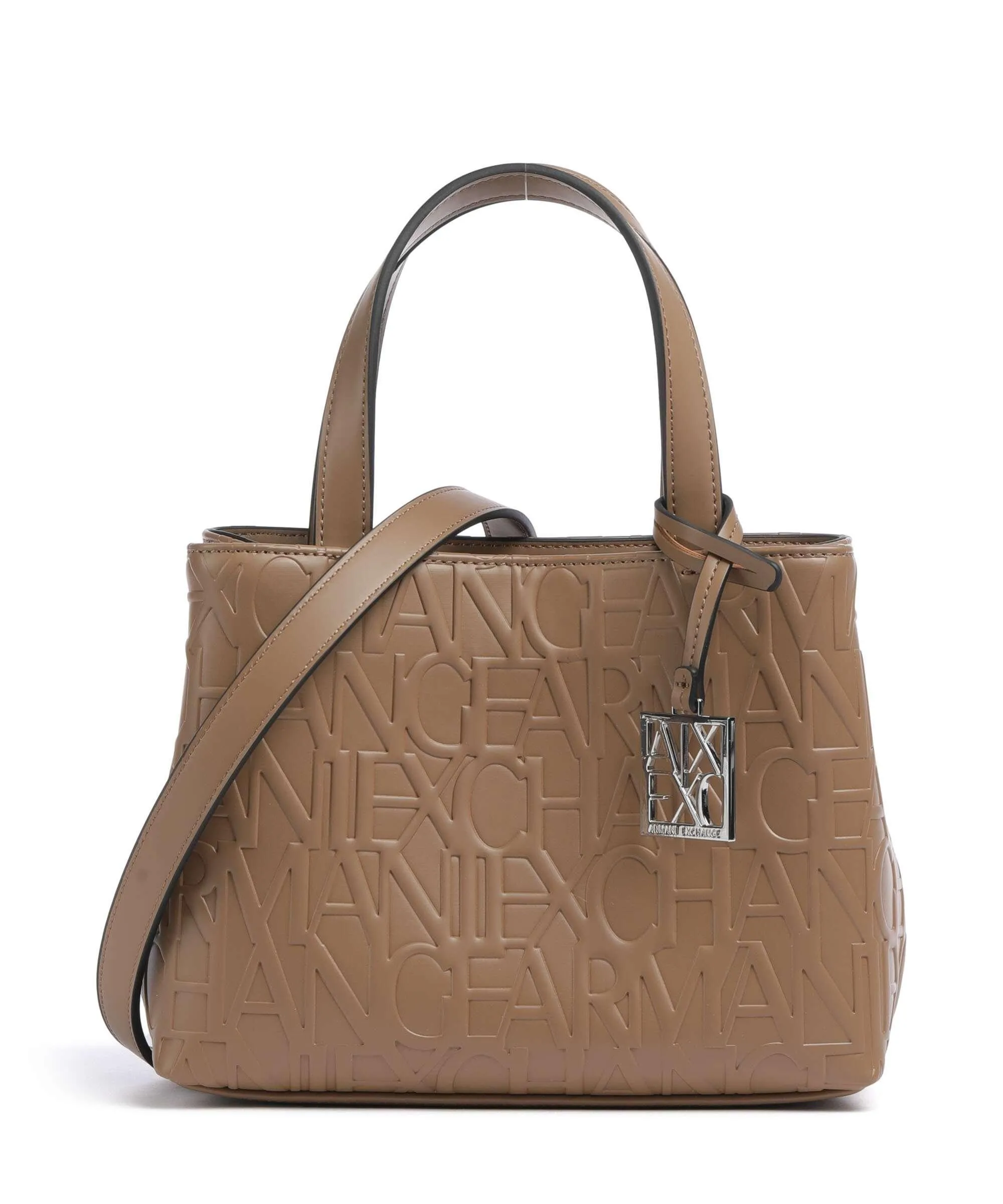  Armani Exchange Liz S Borsa a mano pelle sintetica marrone  
