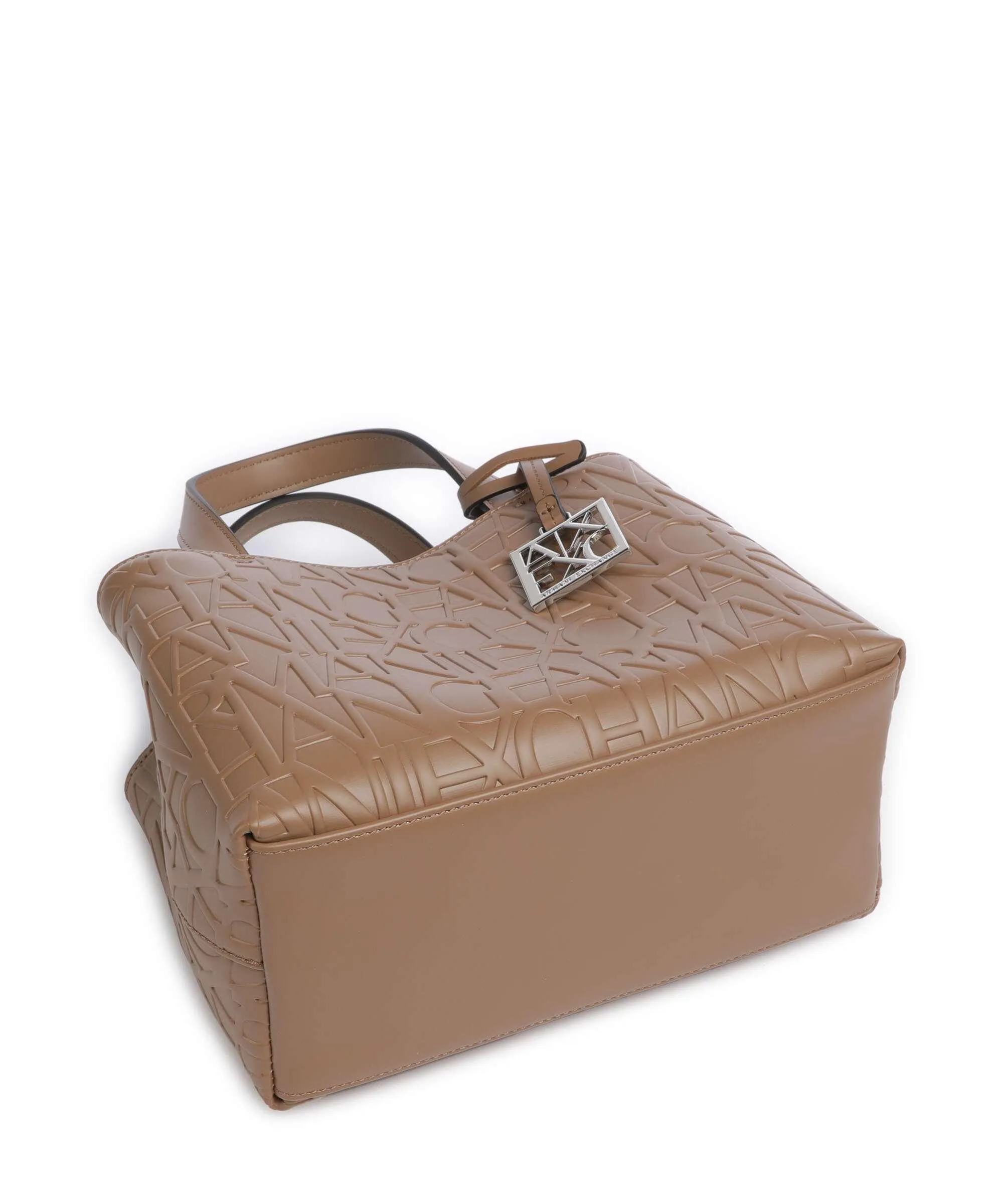  Armani Exchange Liz S Borsa a mano pelle sintetica marrone  
