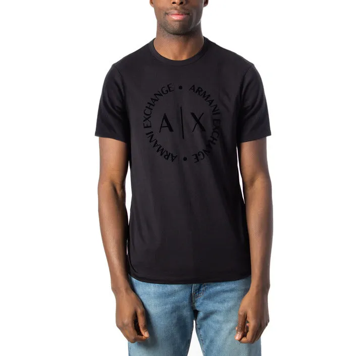 Armani Exchange maglietta  fantasia tonda  