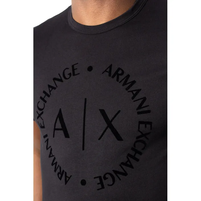 Armani Exchange maglietta  fantasia tonda  