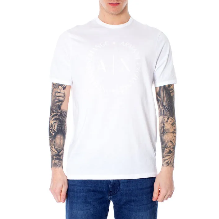 Armani Exchange maglietta  fantasia tonda  