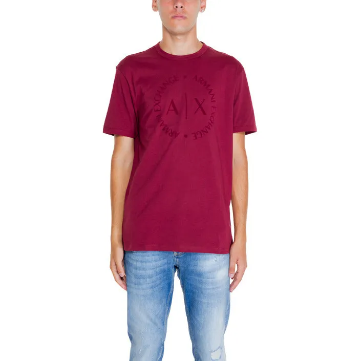 Armani Exchange maglietta  fantasia tonda  