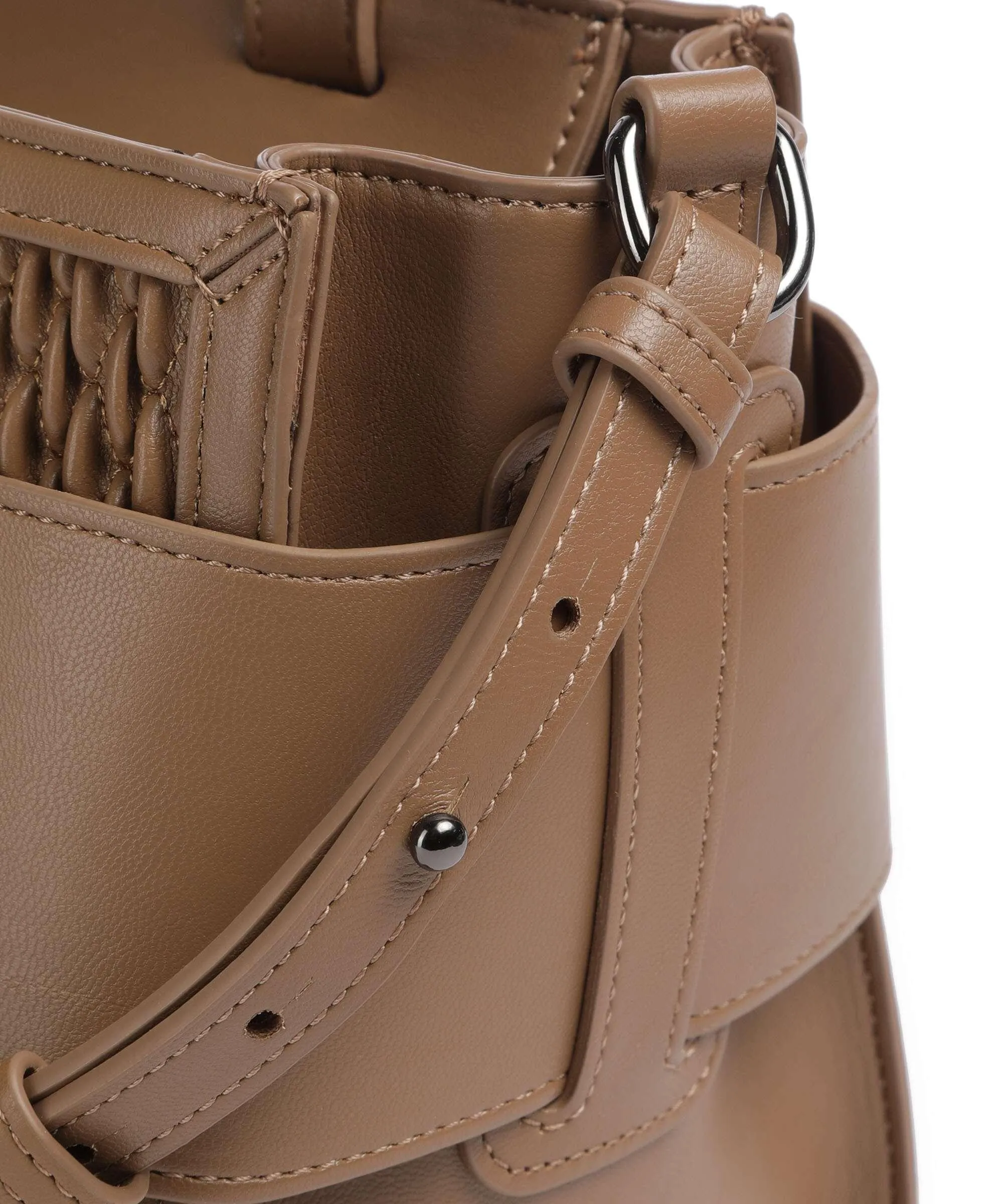  Armani Exchange Susie M Borsa a mano pelle sintetica marrone chiaro  