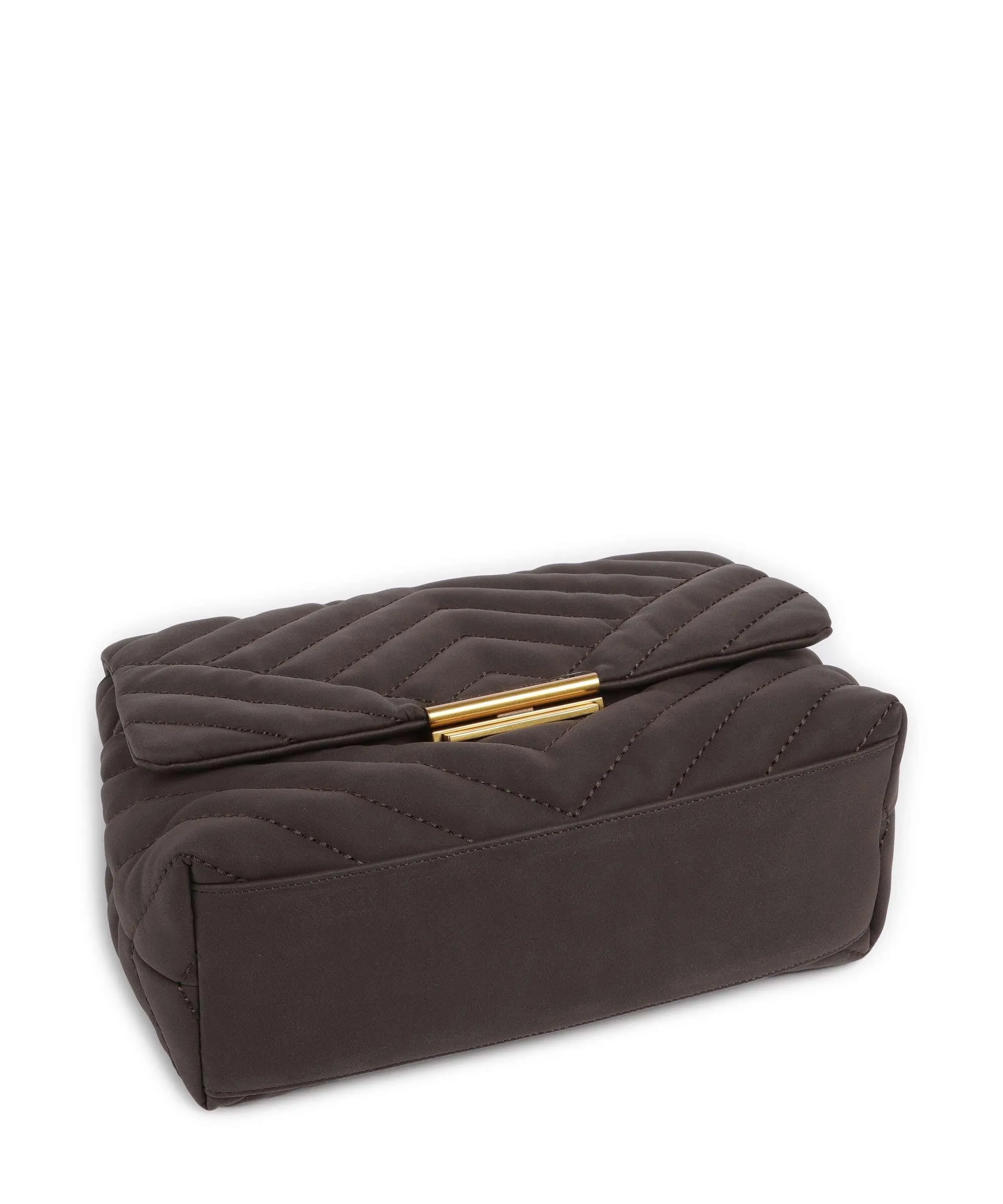  Armani Exchange Victoria M Borsa a spalla pelle sintetica marrone scuro  