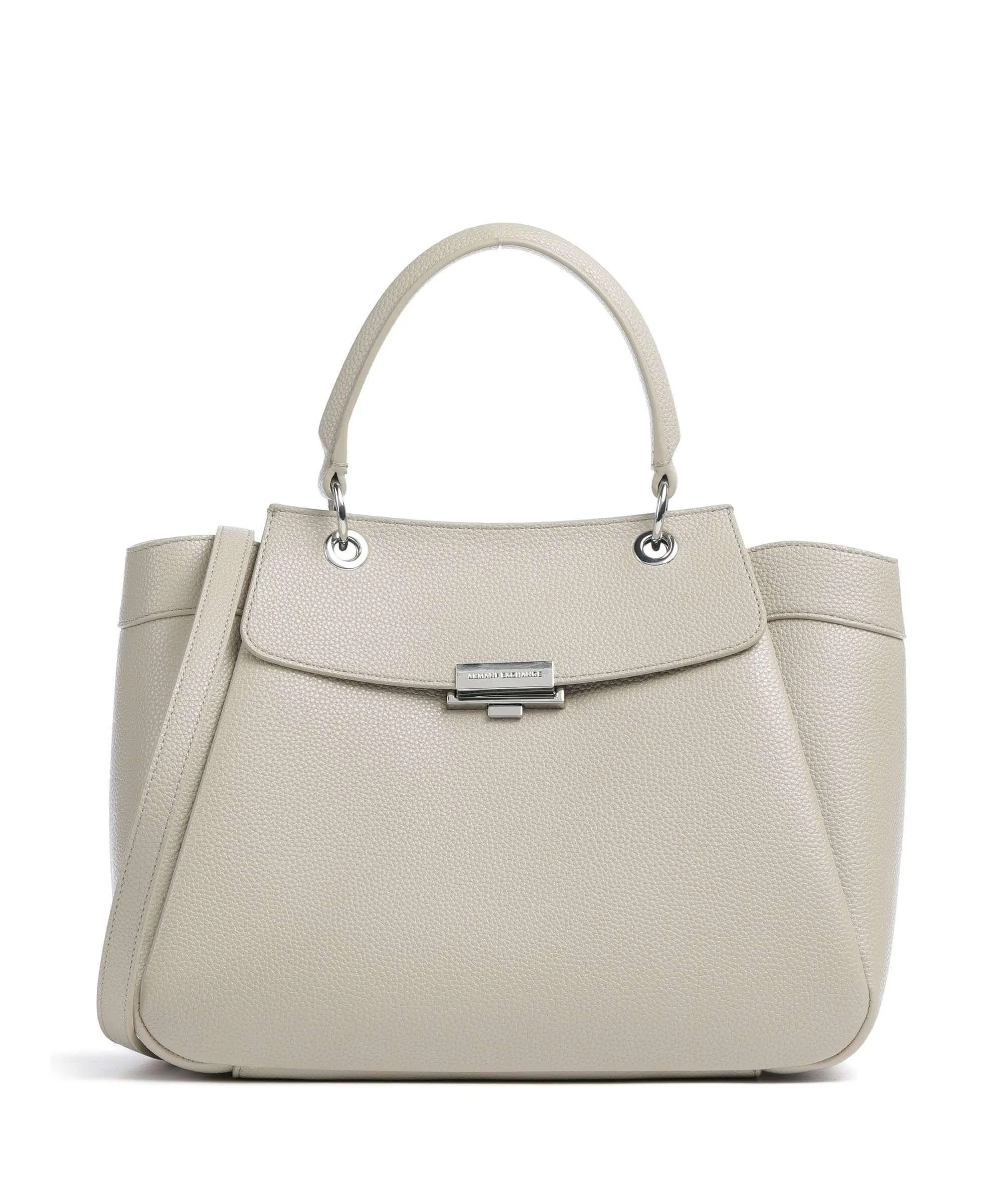  Armani Exchange Wave Borsa a mano pelle sintetica beige  