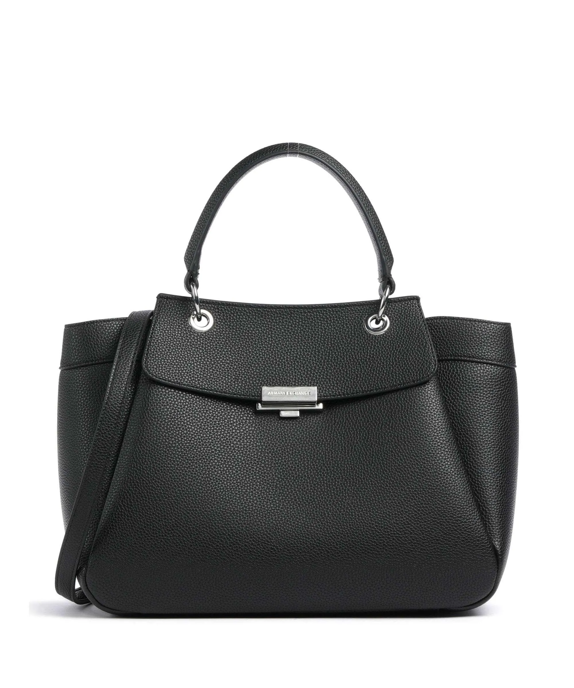  Armani Exchange Wave Borsa a mano pelle sintetica nero  