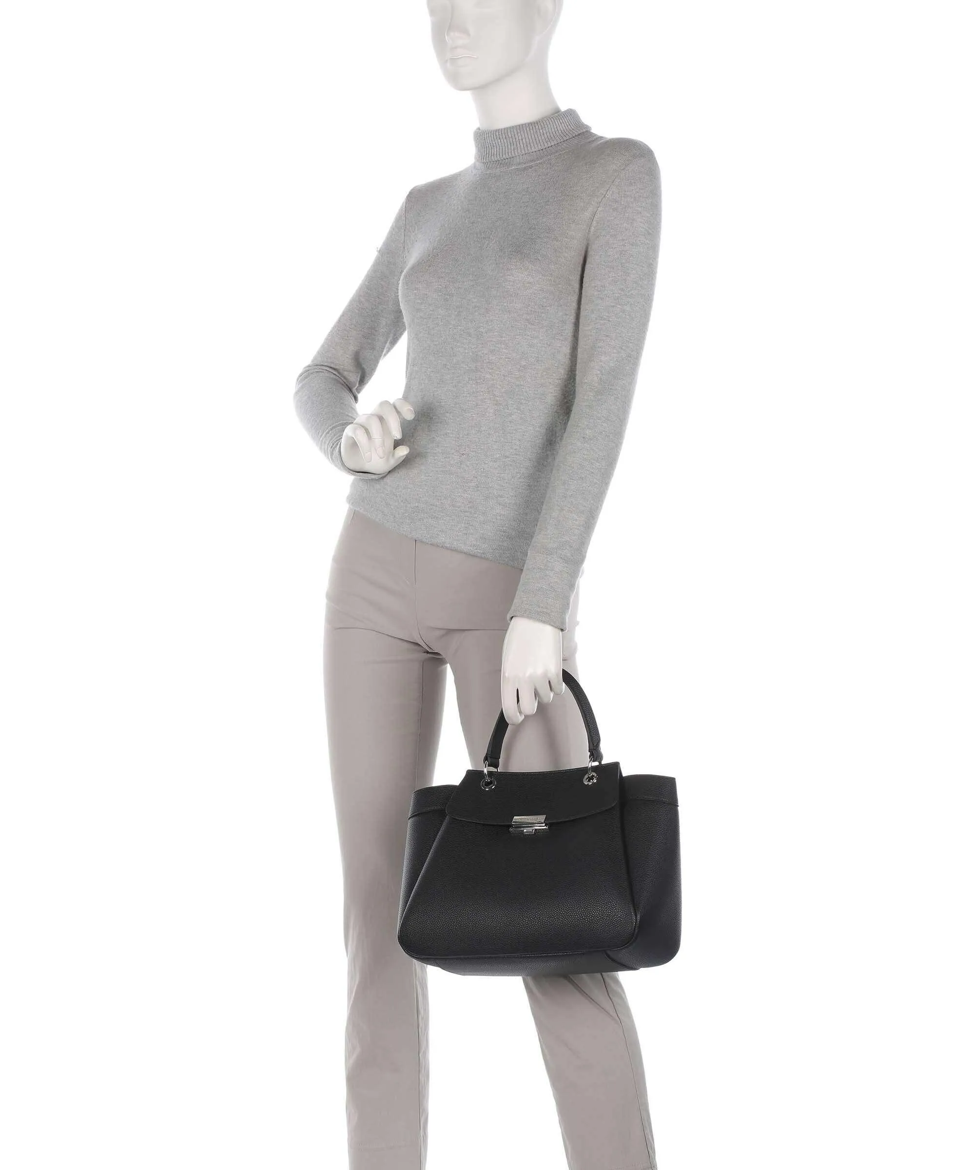  Armani Exchange Wave Borsa a mano pelle sintetica nero  