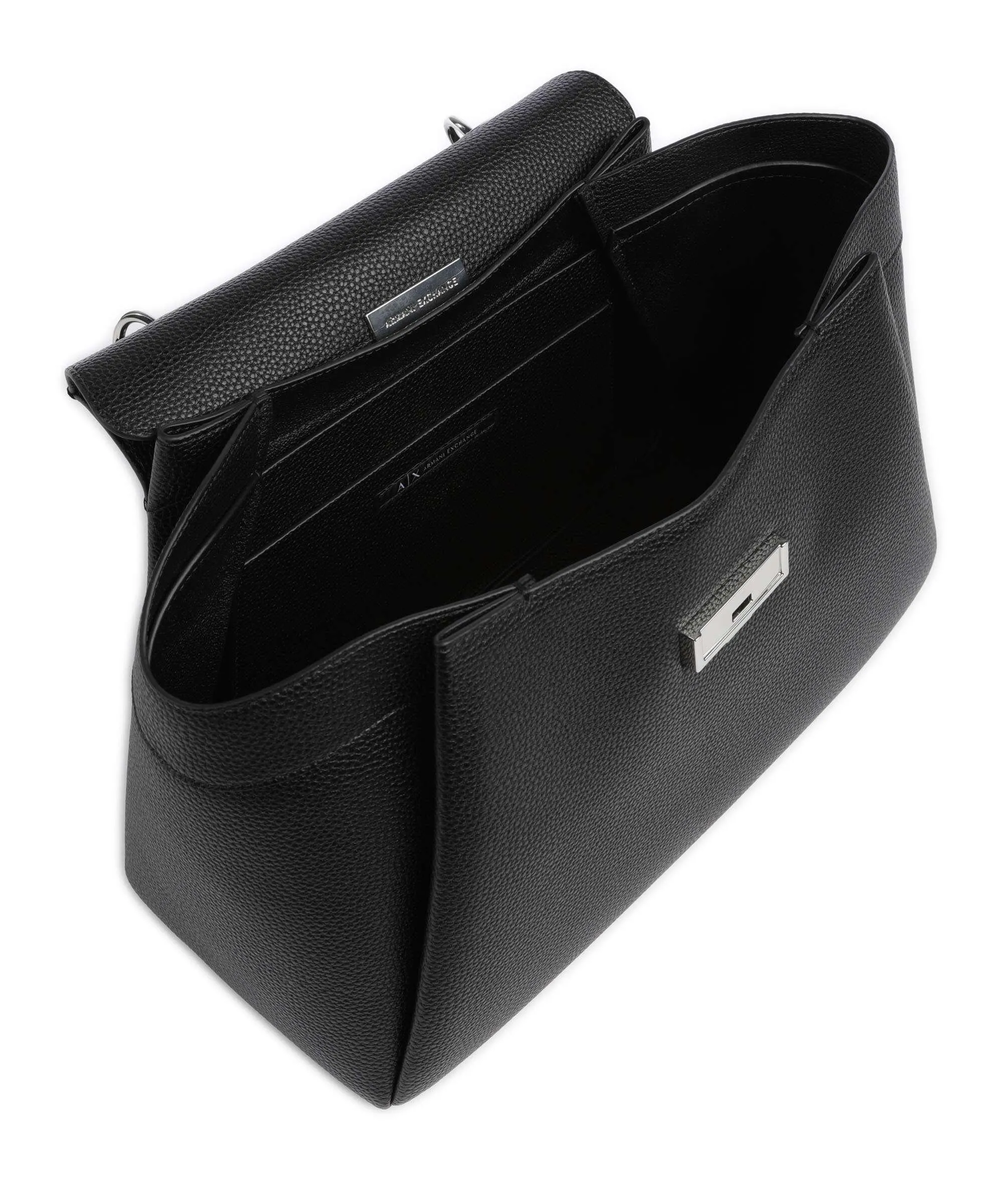  Armani Exchange Wave Borsa a mano pelle sintetica nero  