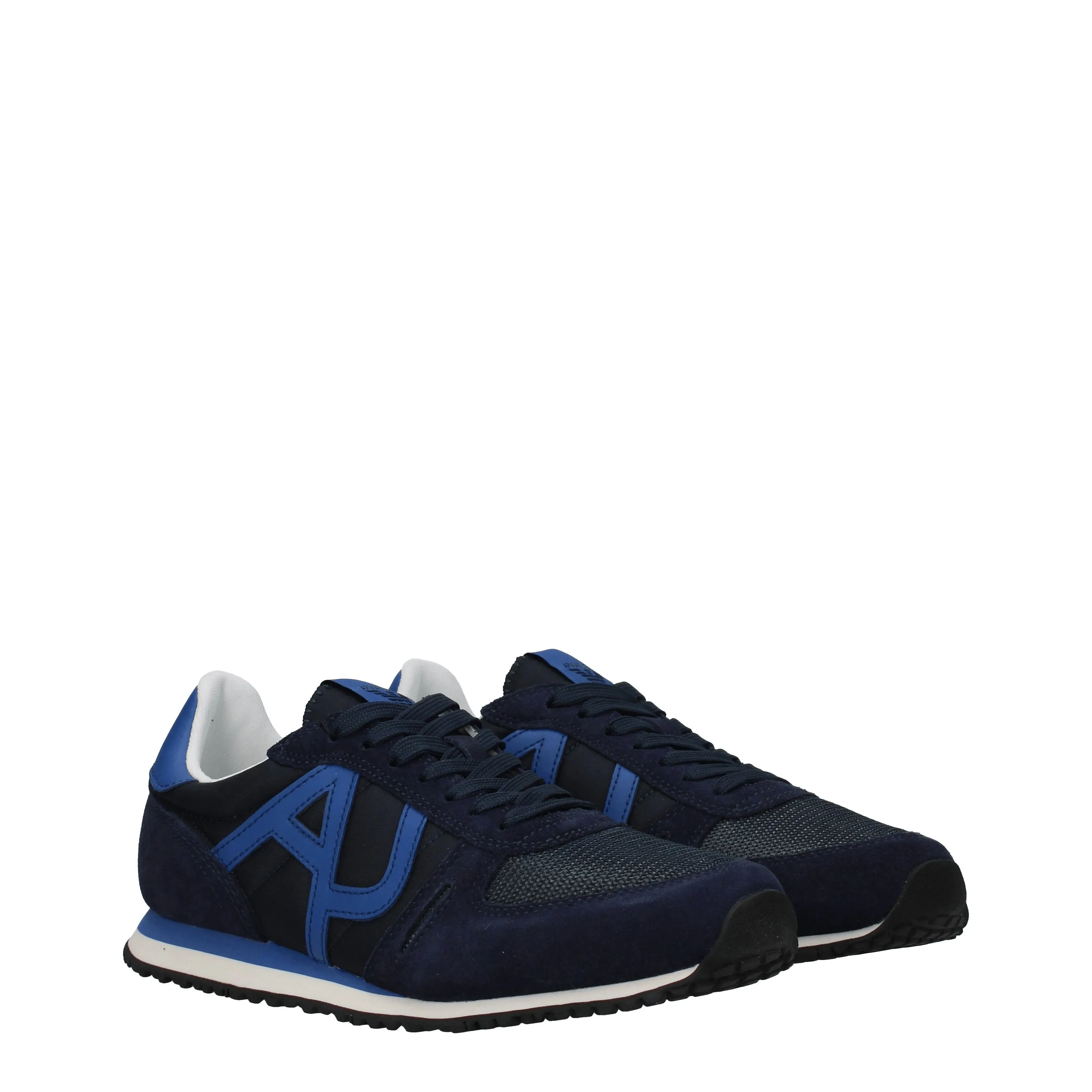 Armani Jeans Sneakers Uomo Tessuto Blu