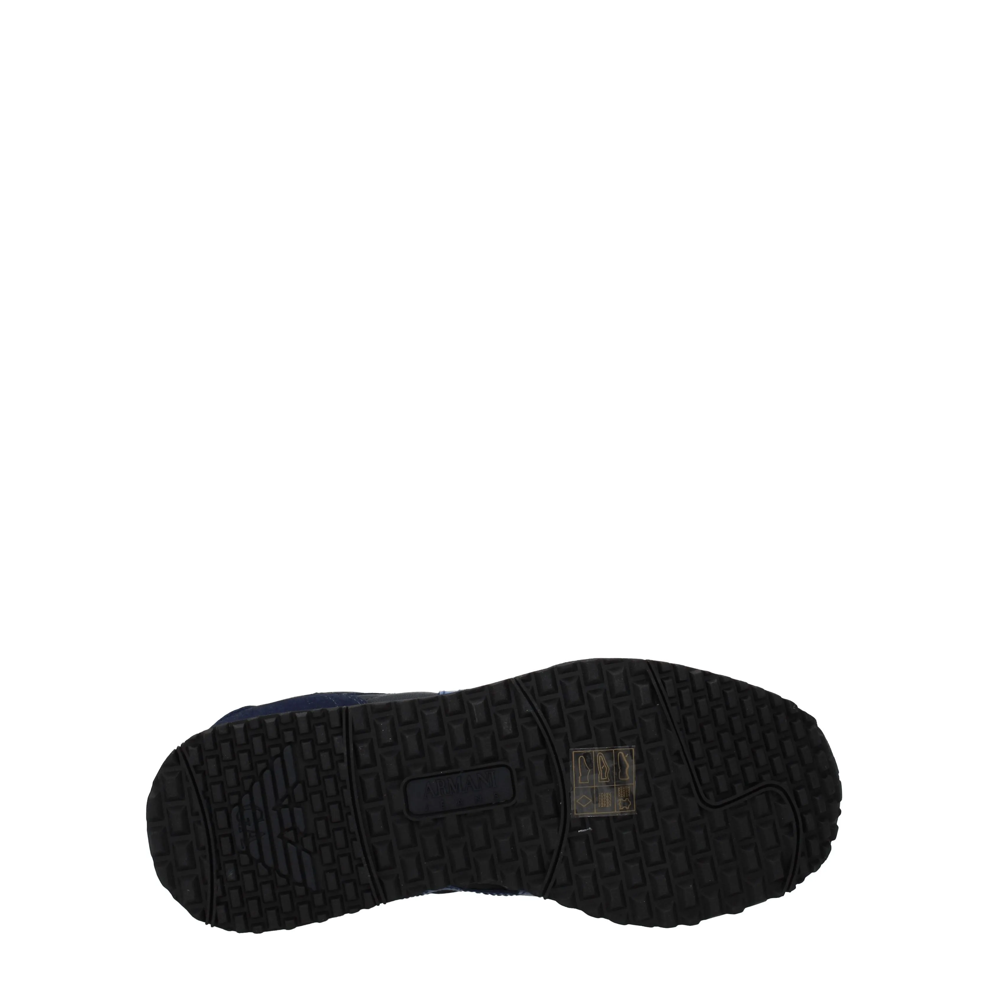 Armani Jeans Sneakers Uomo Tessuto Blu