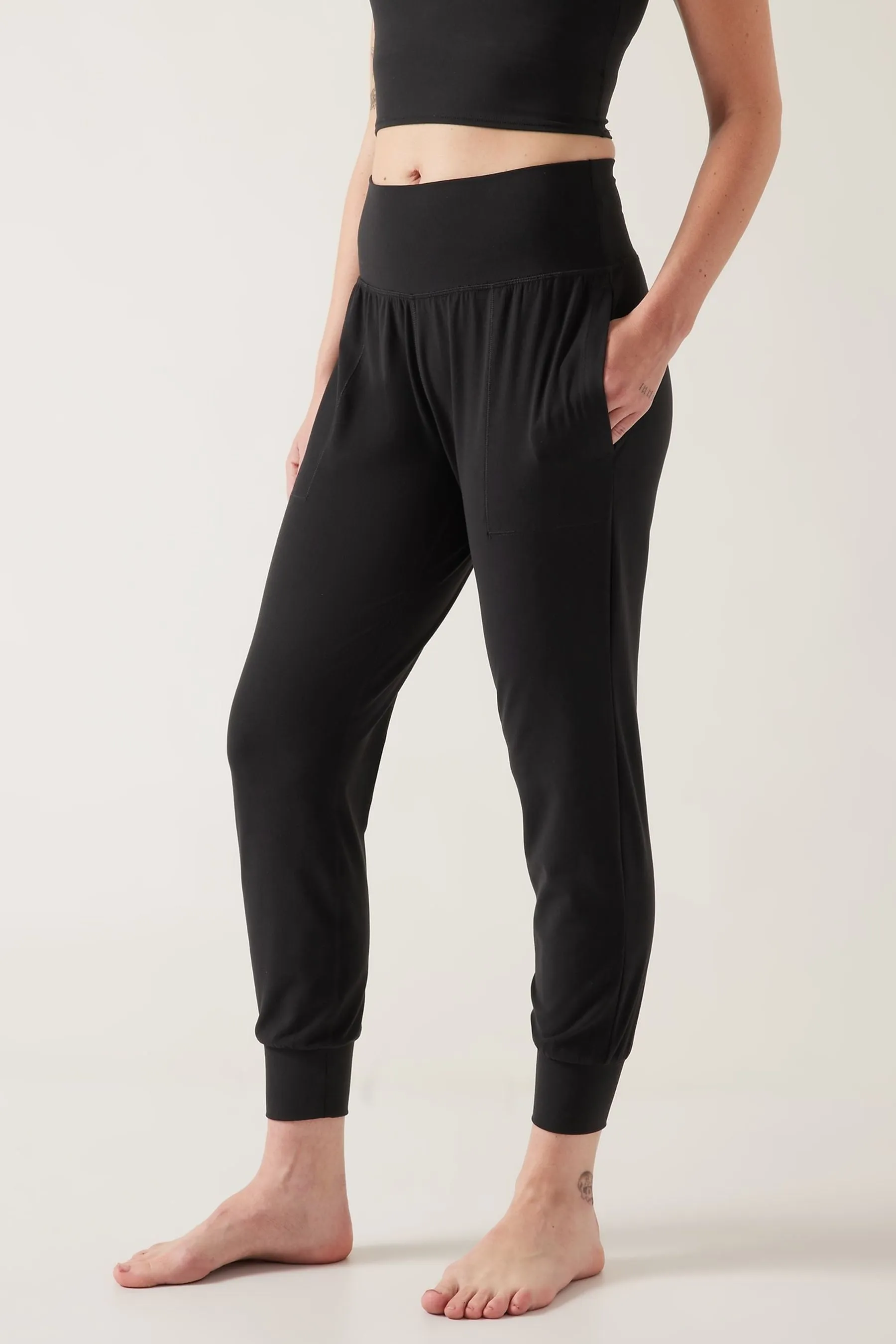 Athleta Salutation - Pantaloni da jogging da yoga a vita alta