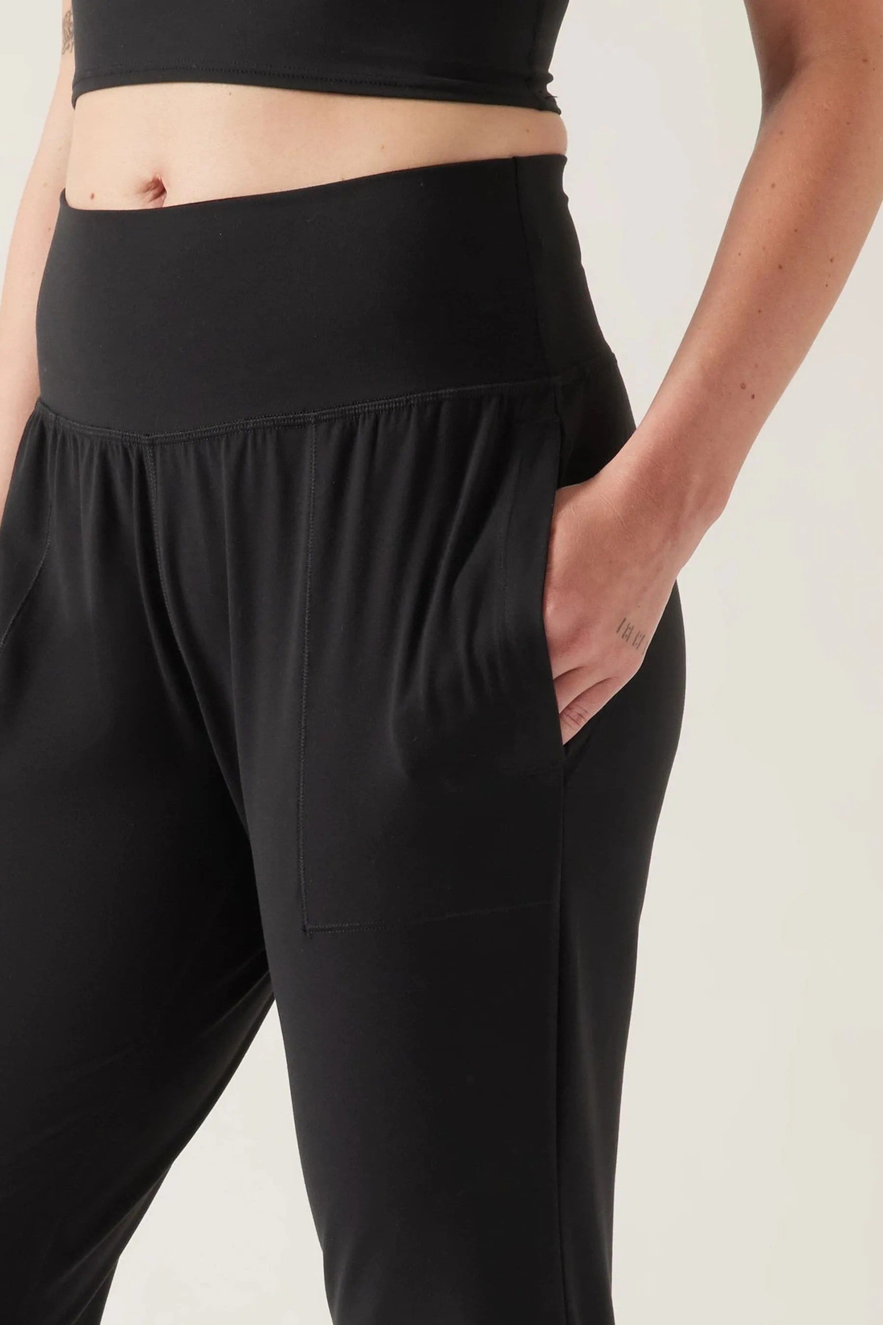 Athleta Salutation - Pantaloni da jogging da yoga a vita alta