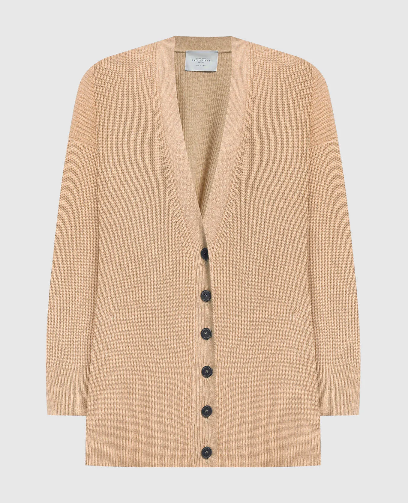 Ballantyne Cardigan marrone realizzato in lana B1K3027W114
