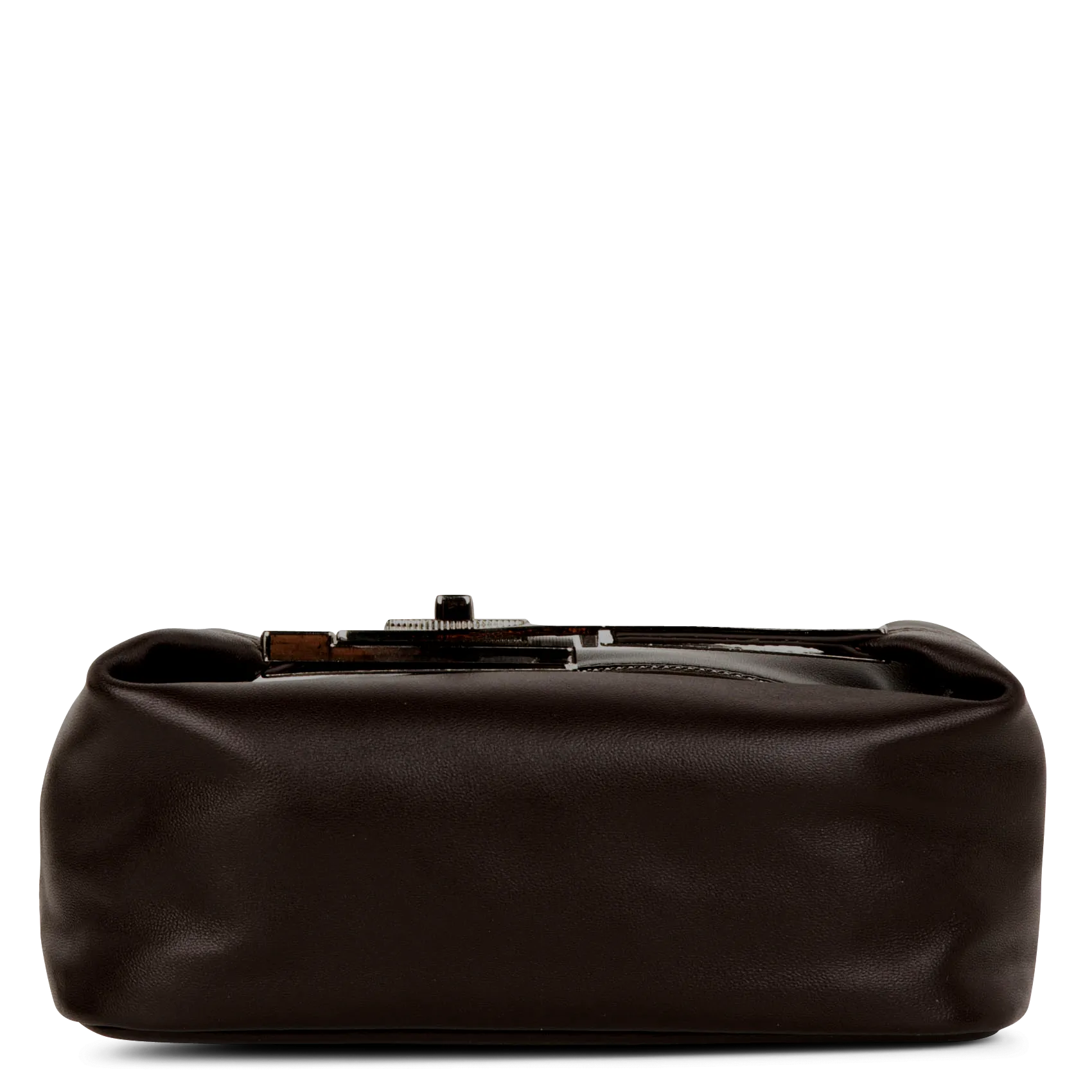  BERENICE   OPOUPY - Piccola borsa in pelle con manico metallico | Marrone
