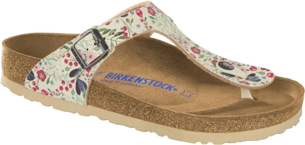 Birkenstock 1012770 Gizeh SFB meadow flowers Beige, Birko Flor 