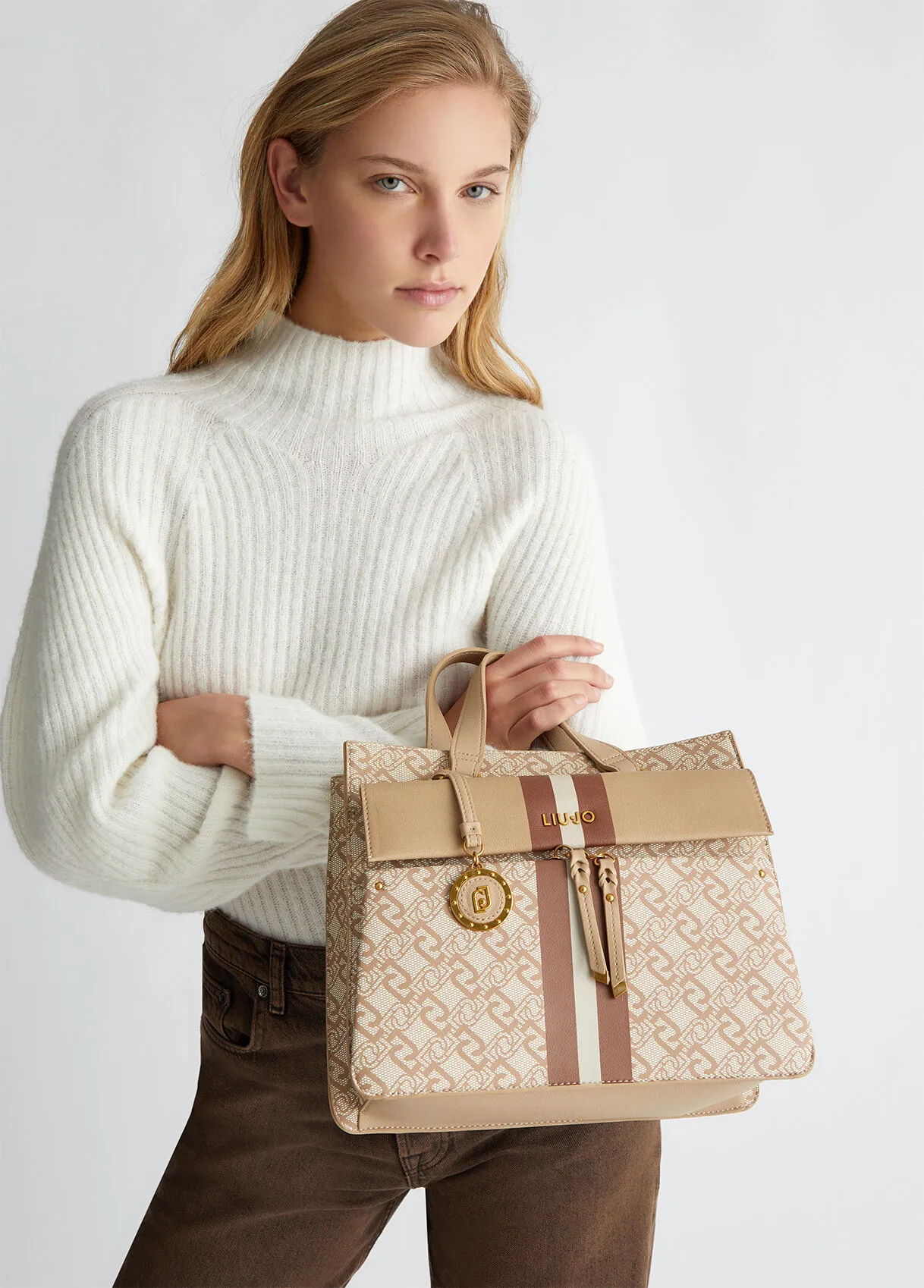 Borsa a mano con logo