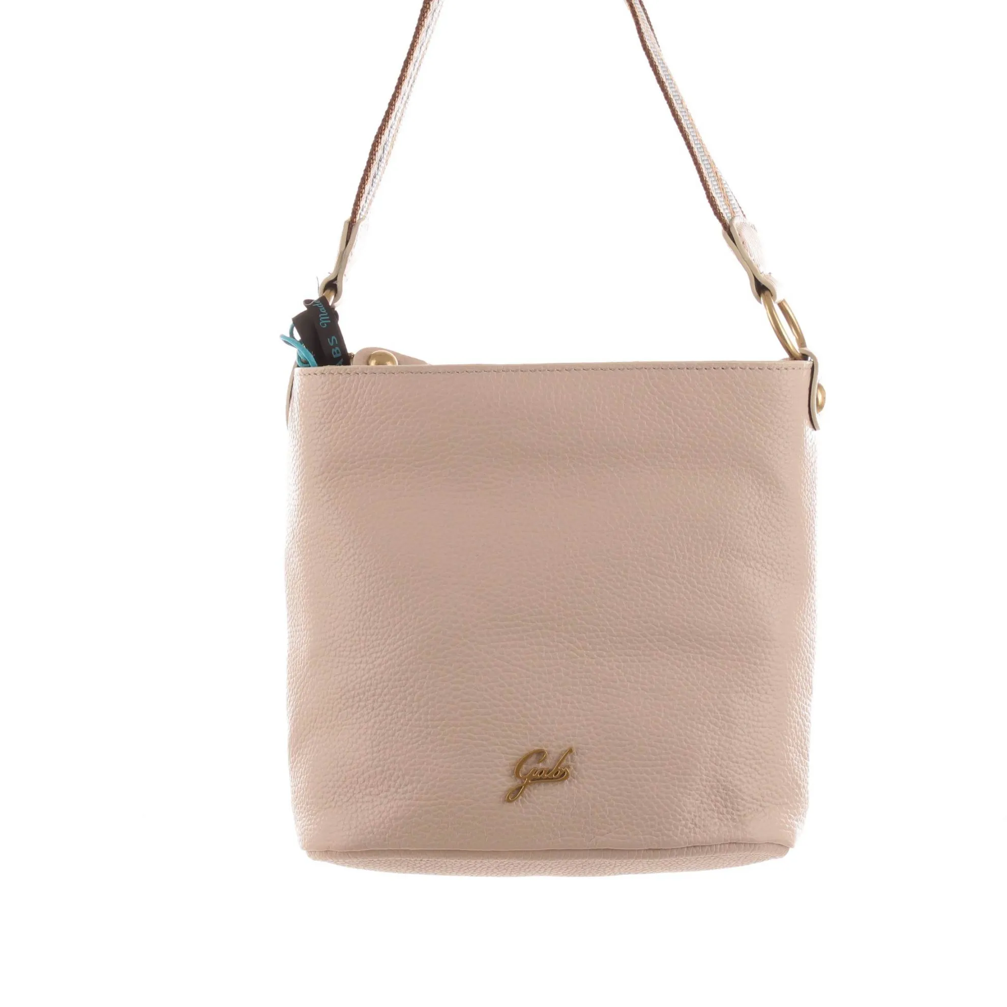 Borsa a secchiello gabrielle m in pelle martellata