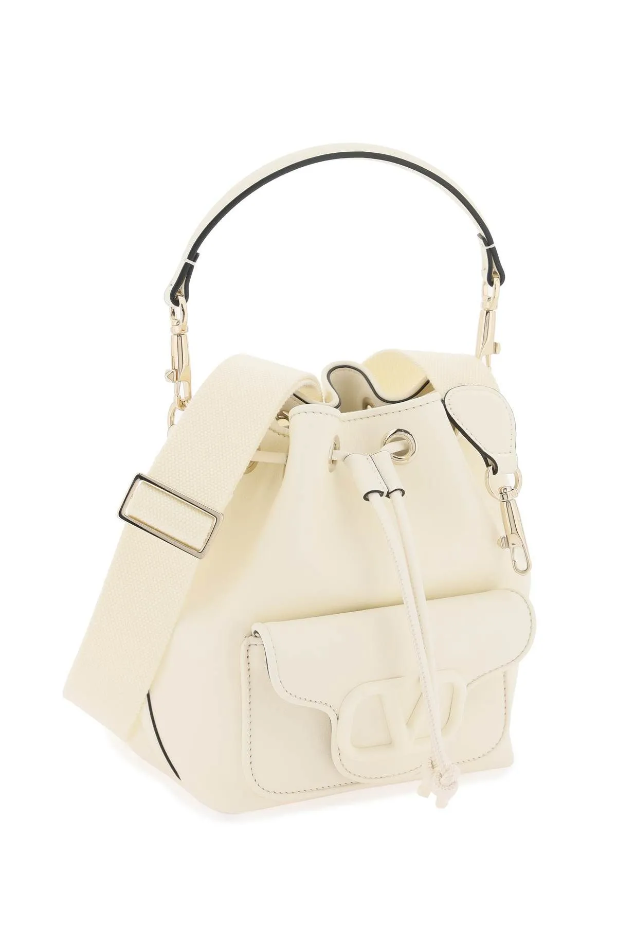 Borsa a secchiello Locò in pelle