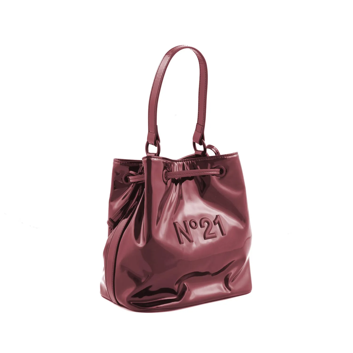 Borsa A Secchiello Rosso Borgogna Bambina E Teen