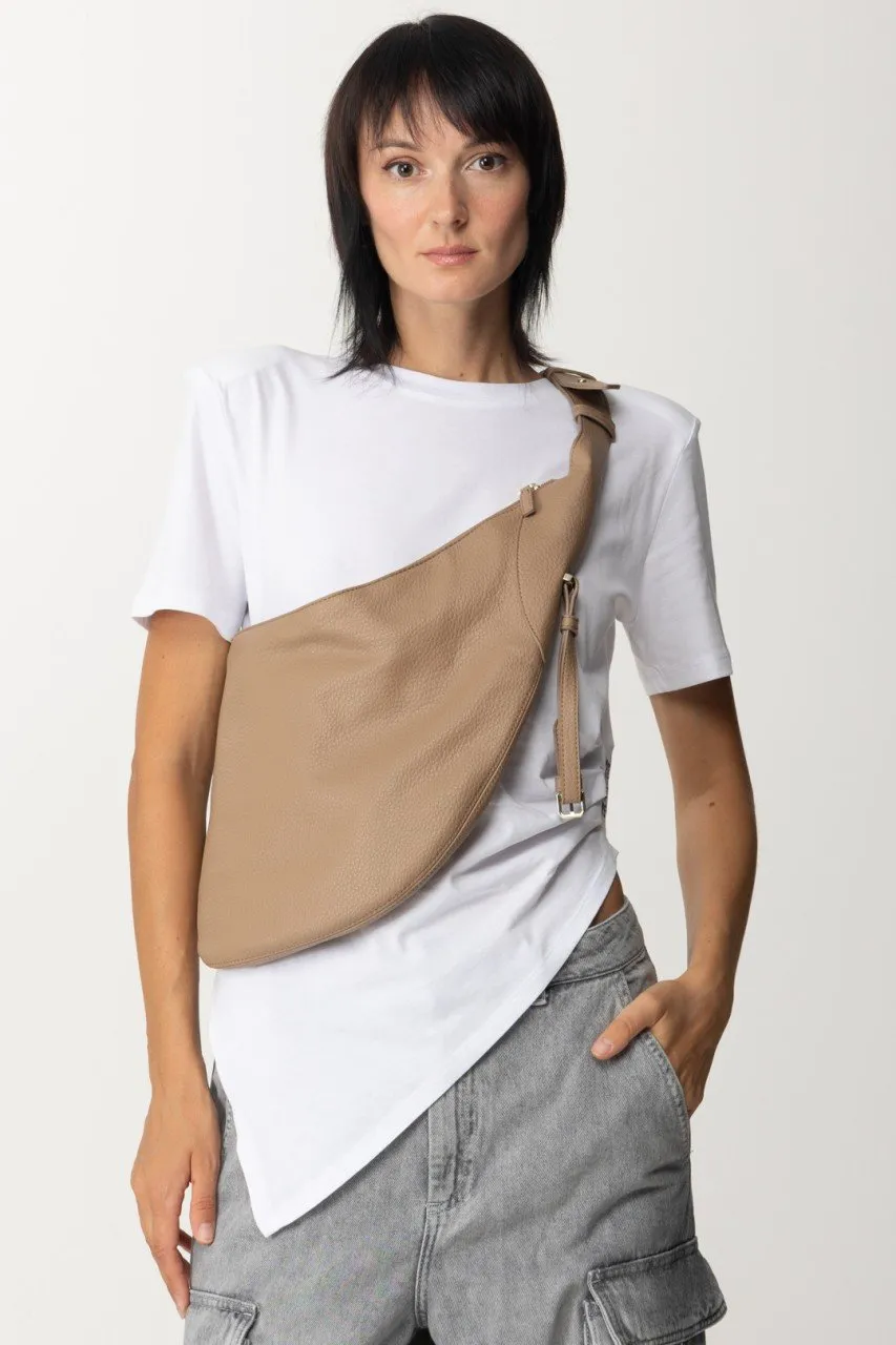 Borsa a spalla a mezzaluna Winter Sand