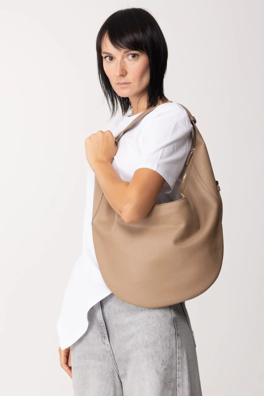 Borsa a spalla a mezzaluna Winter Sand