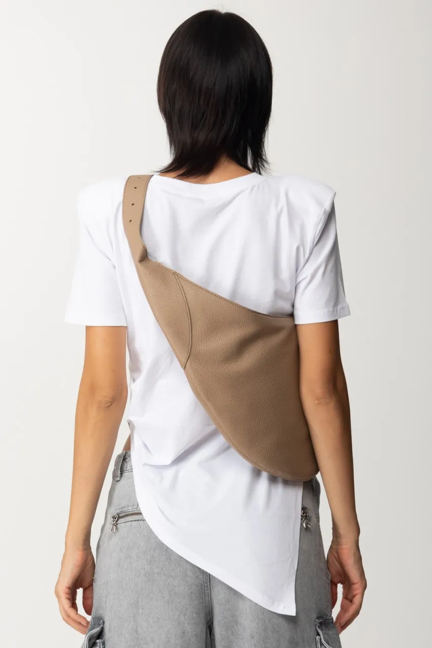 Borsa a spalla a mezzaluna Winter Sand